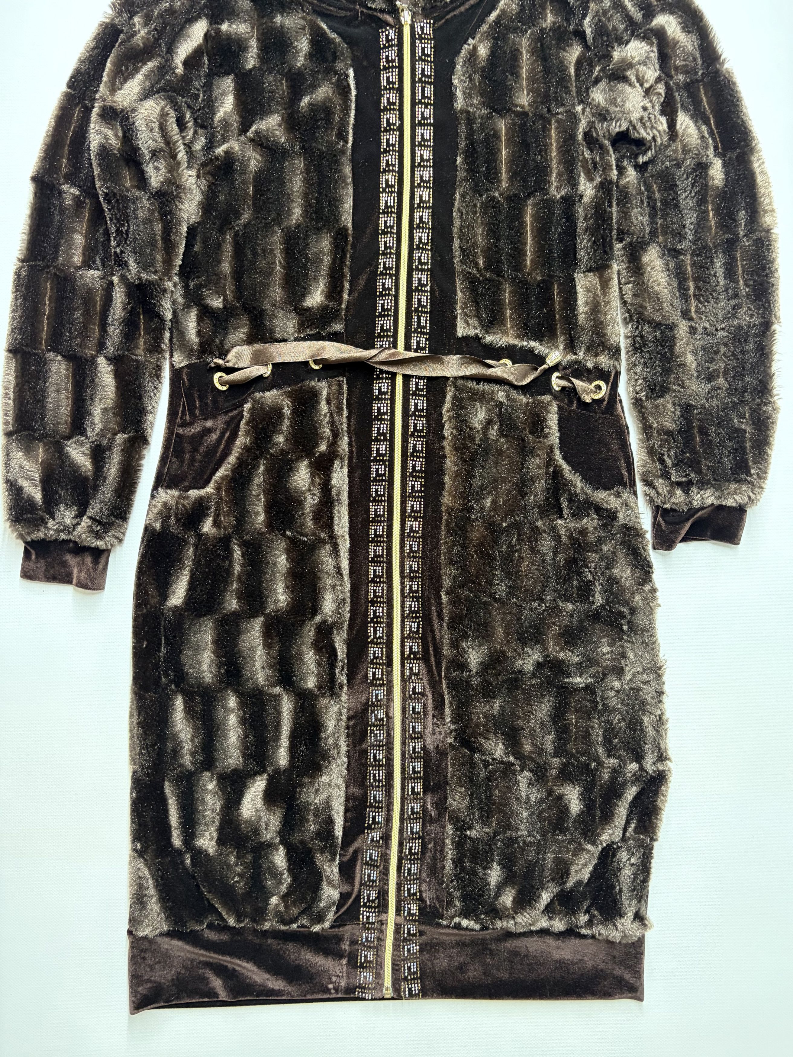 Vintage Vintage Women's Faux Fur Hooded Coat Size S / US 4 / IT 40 - 4 Thumbnail