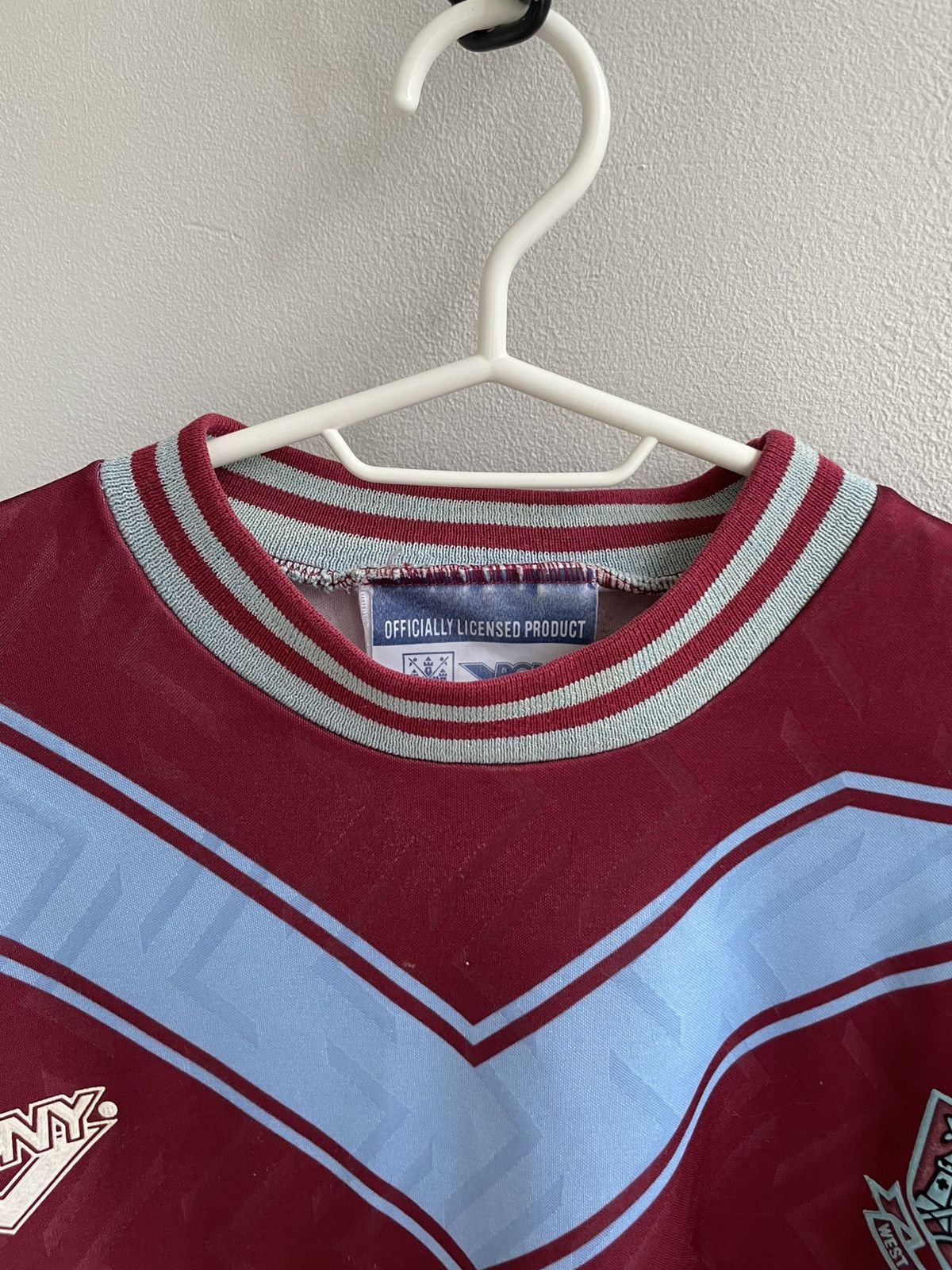 Vintage West Ham United 1993 1994 1995 Football Shirt Soccer Jersey Size US XXL / EU 58 / 5 - 8 Thumbnail