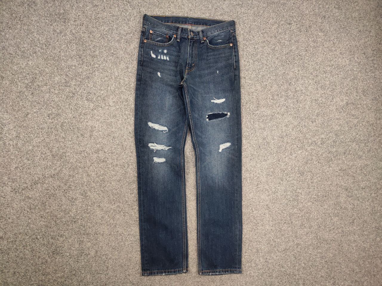 Levi's Levis 511 Stretch Distressed Denim Jeans Vintage Style Size US 31 - 2 Thumbnail
