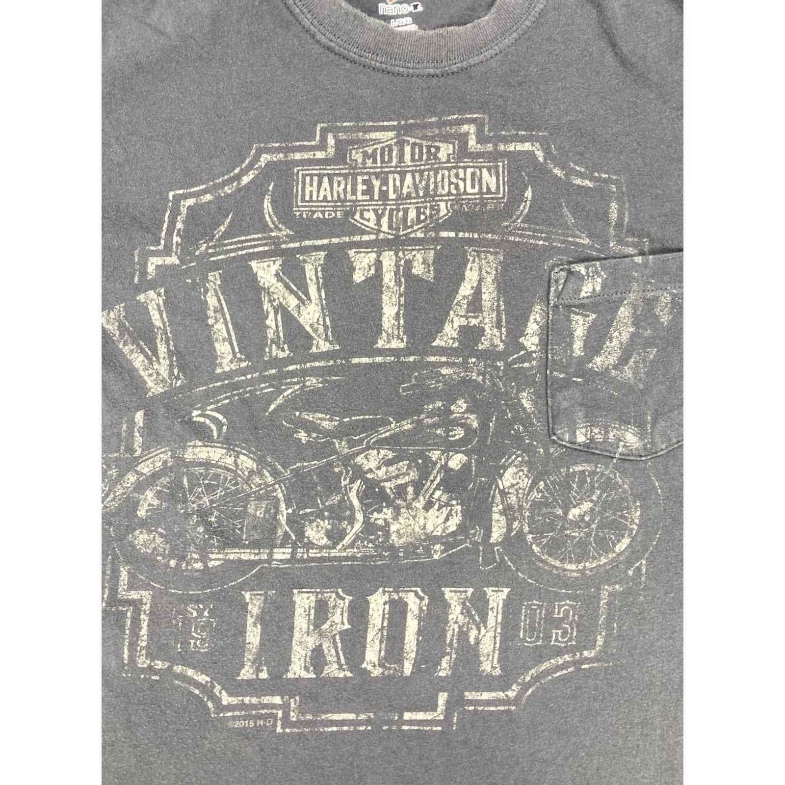 Harley Davidson VINTAGE Harley-Davidson Miami Florida Graphic Pocket T-shirt Men Large Gray Calcified? Size US L / EU 52-54 / 3 - 2 Thumbnail