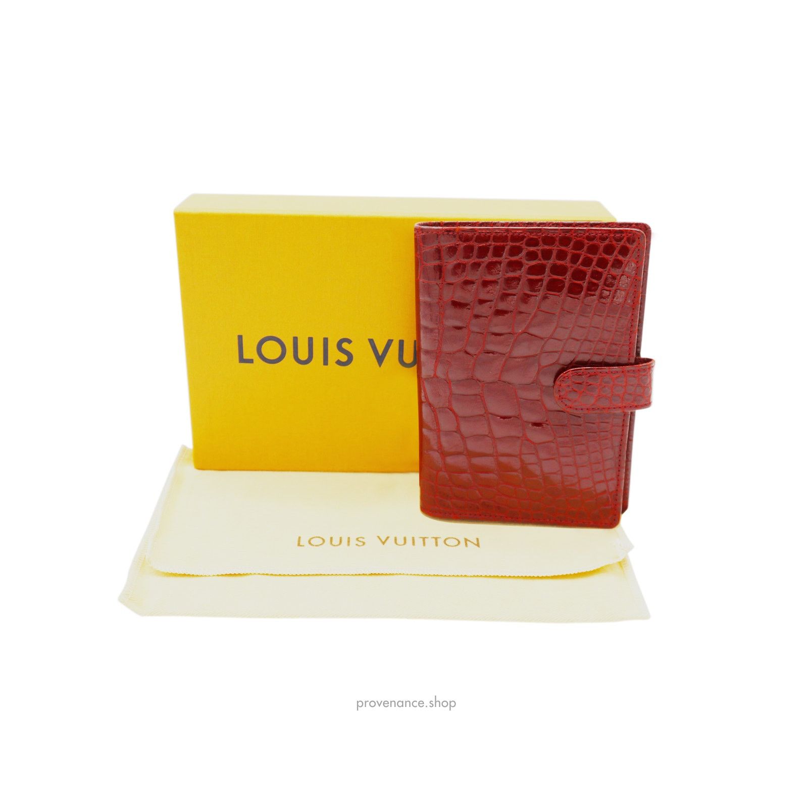 Louis Vuitton 🔴Louis Vuitton Agenda Fonctionnel PM - Alligator Rubis Size ONE SIZE - 2 Thumbnail