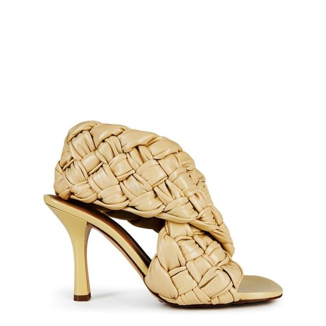 Bottega Veneta Bottega Veneta Sling Back Stiletto Heel Mules in Yellow Size US 6 / IT 36 - 1 Thumbnail