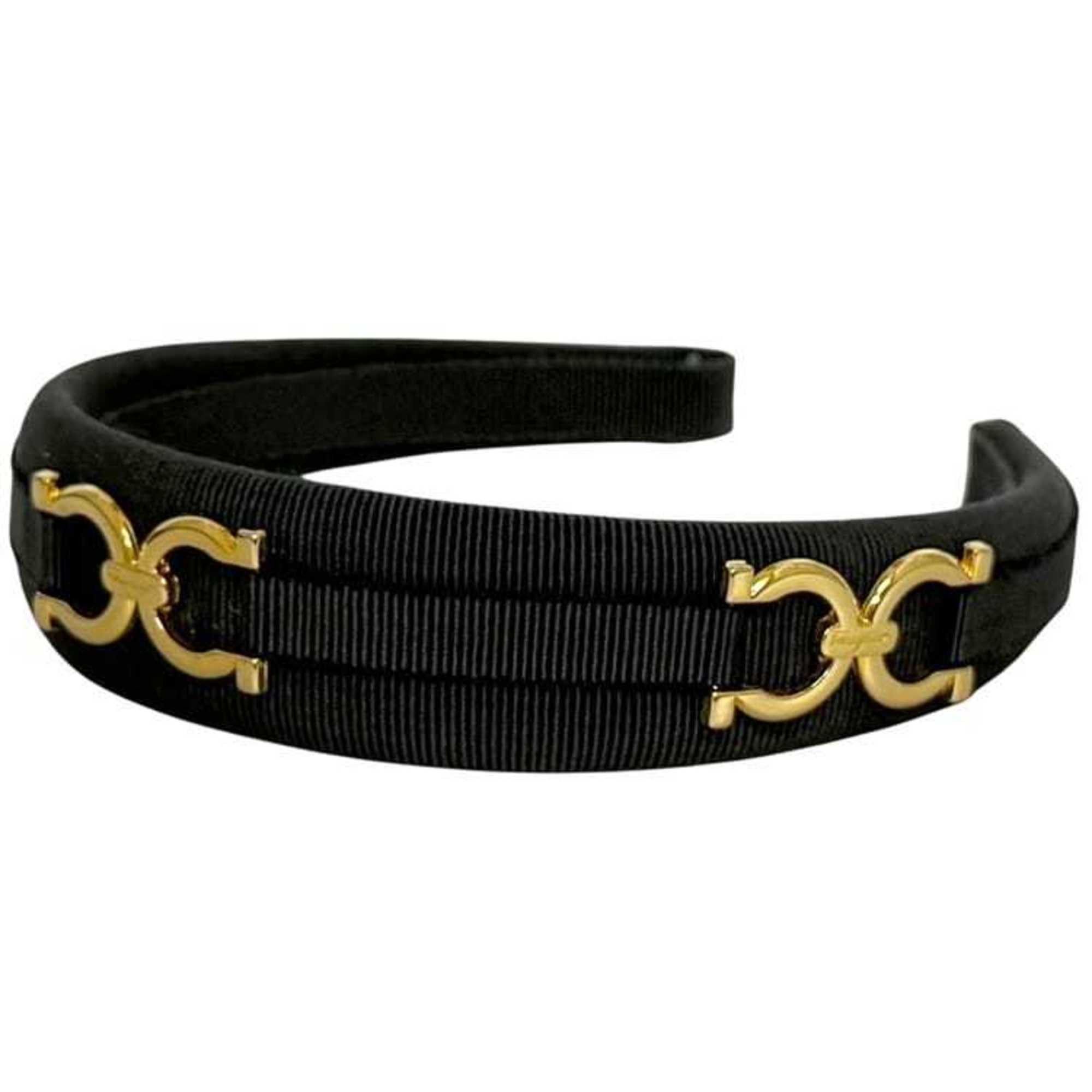 Salvatore Ferragamo Salvatore Ferragamo Headband ec-24812 Khaki Green Gancini Canvas GP Hair Accessory Dark Women's Size ONE SIZE - 1 Thumbnail
