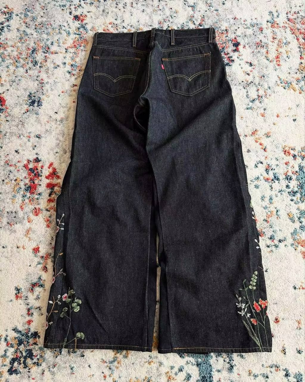 Japanese Brand × Vintage floral jeans Size US 34 / EU 50 - 3 Thumbnail