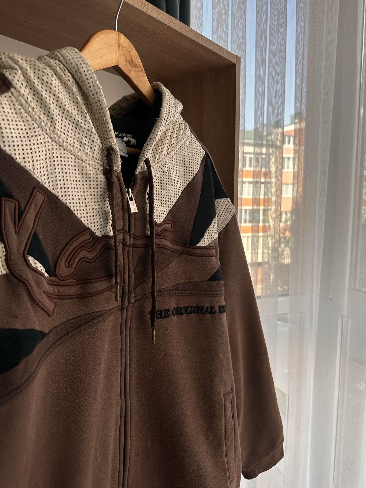 Japanese Brand × Karl Kani × Vintage Vintage Karl Kani Japanese Heavyweight Brown Big Logo Hoodie Size US L / EU 52-54 / 3 - 3 Thumbnail