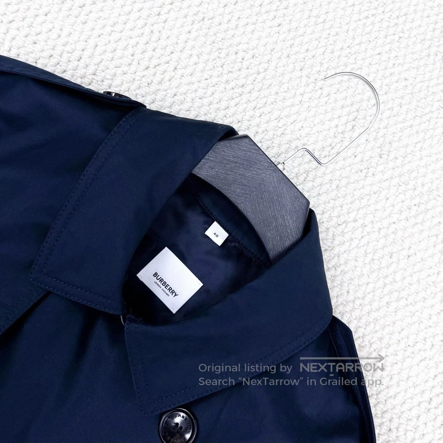 Burberry Burberry Dark pattern B-letter logo printed belted trench Size US M / EU 48-50 / 2 - 4 Thumbnail