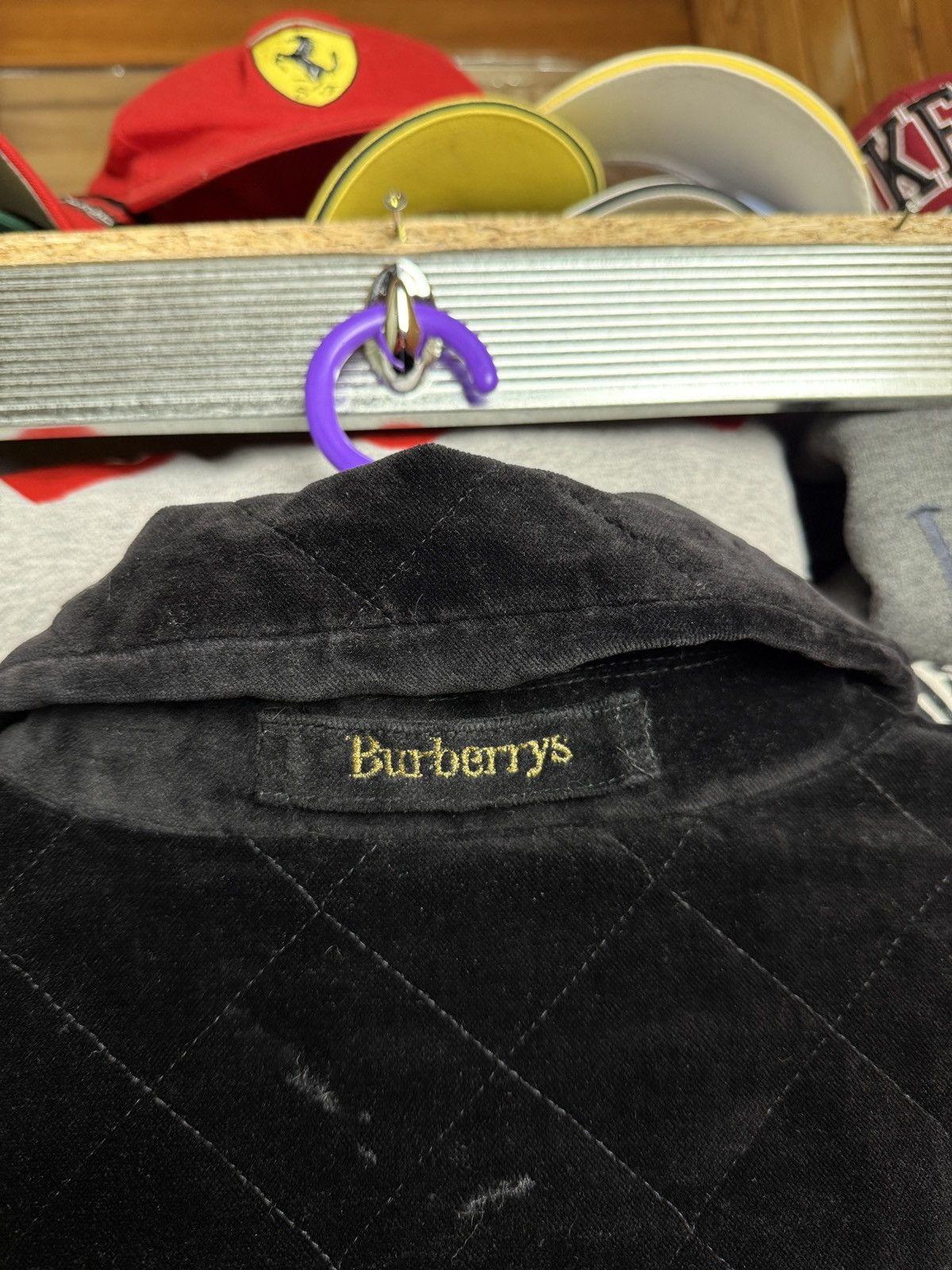 Burberry Burberrys Velvet Quilted Jacket Nova Check Size US L / EU 52-54 / 3 - 10 Thumbnail