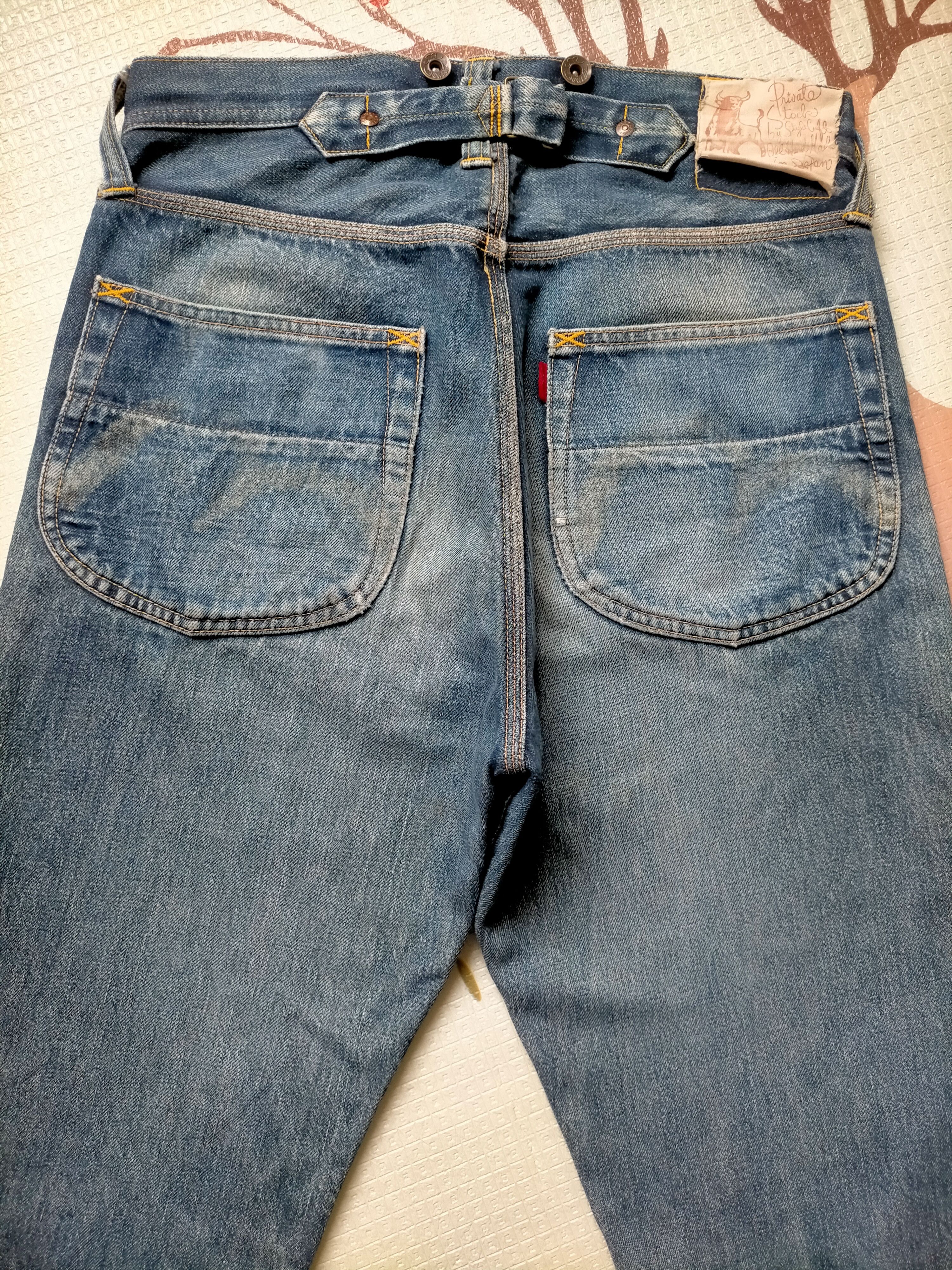 Evisu Vintage Evis Cowboy Japan Selvedge Buckleback Jeans Size US 31 - 16 Thumbnail
