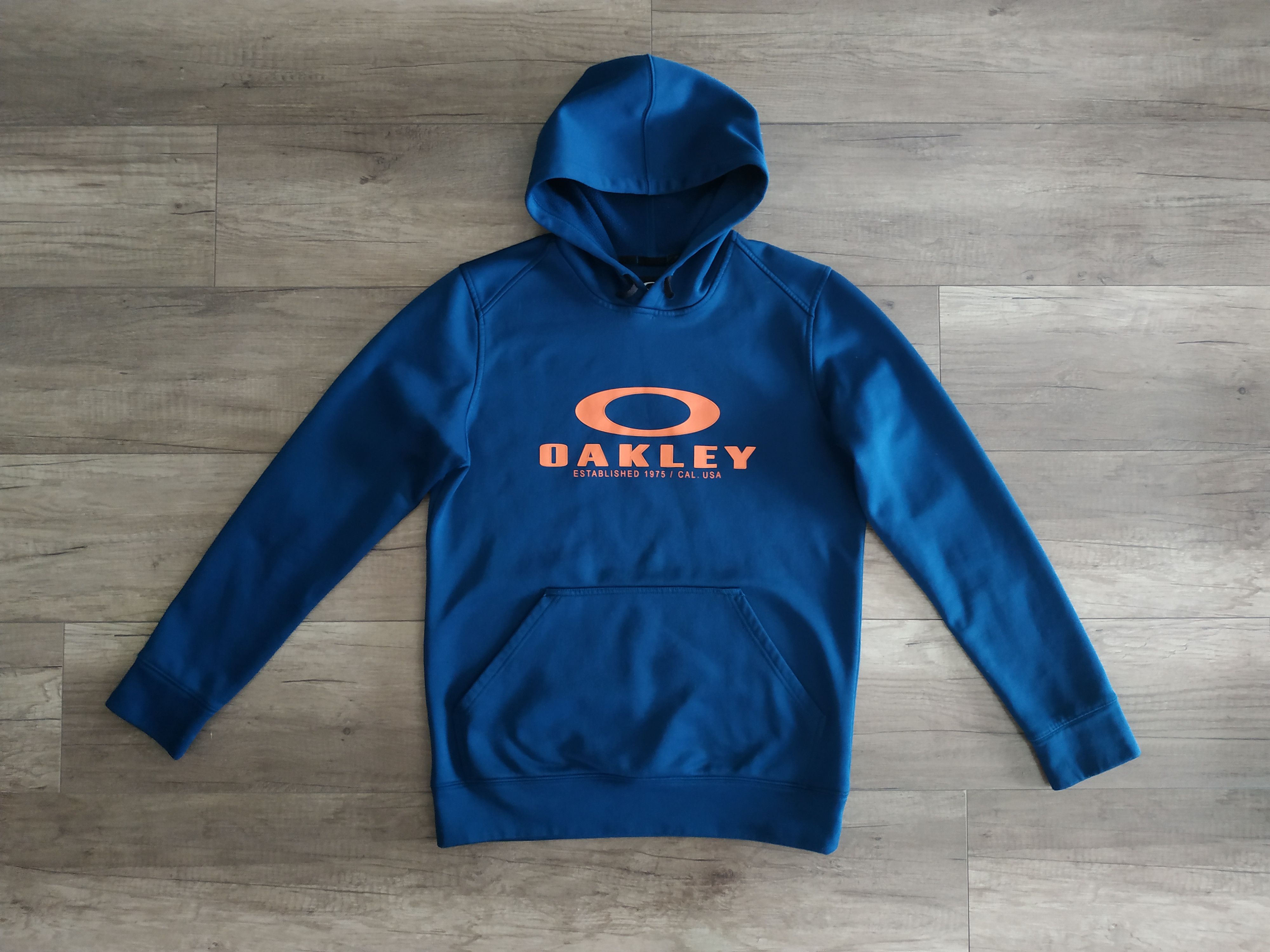 Oakley OAKLEY Men's Big Logo Navy Hoodie Sweatshirt, s. SMALL Size US S / EU 44-46 / 1 - 1 Thumbnail