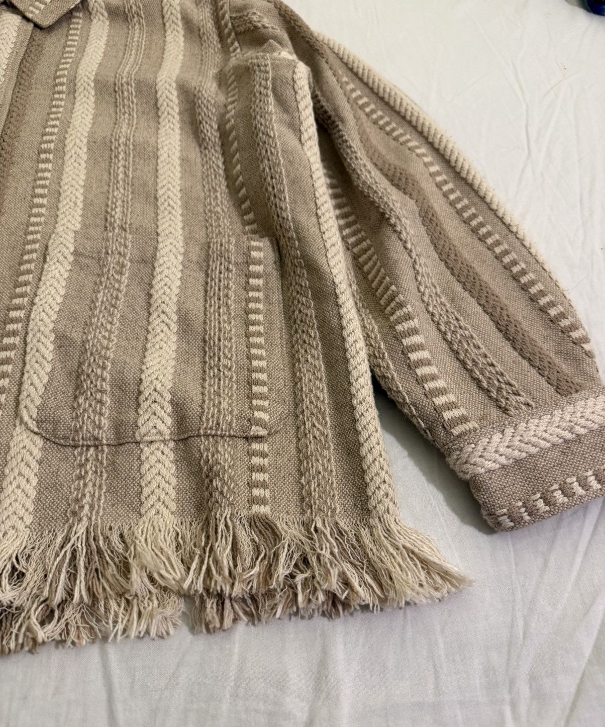 Kith Kith Mixed Stripe Tweed Boxy Collared Overshirt L Size US L / EU 52-54 / 3 - 4 Thumbnail