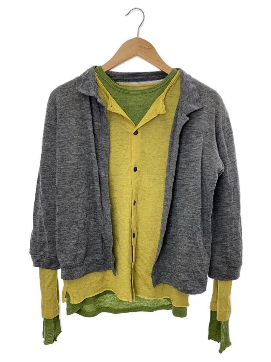 Y's × Yohji Yamamoto AW05 Triple Layered Wool Knit Cardigan Size US L / EU 52-54 / 3 - 1 Thumbnail