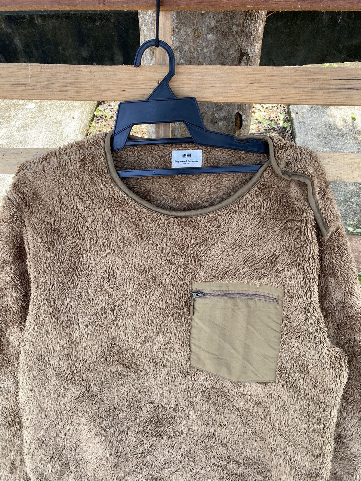 image of Engineered Garments x Uniqlo Engineered Garment Fleece Soft Sweatshirt in Brown, Men's (Size XL)