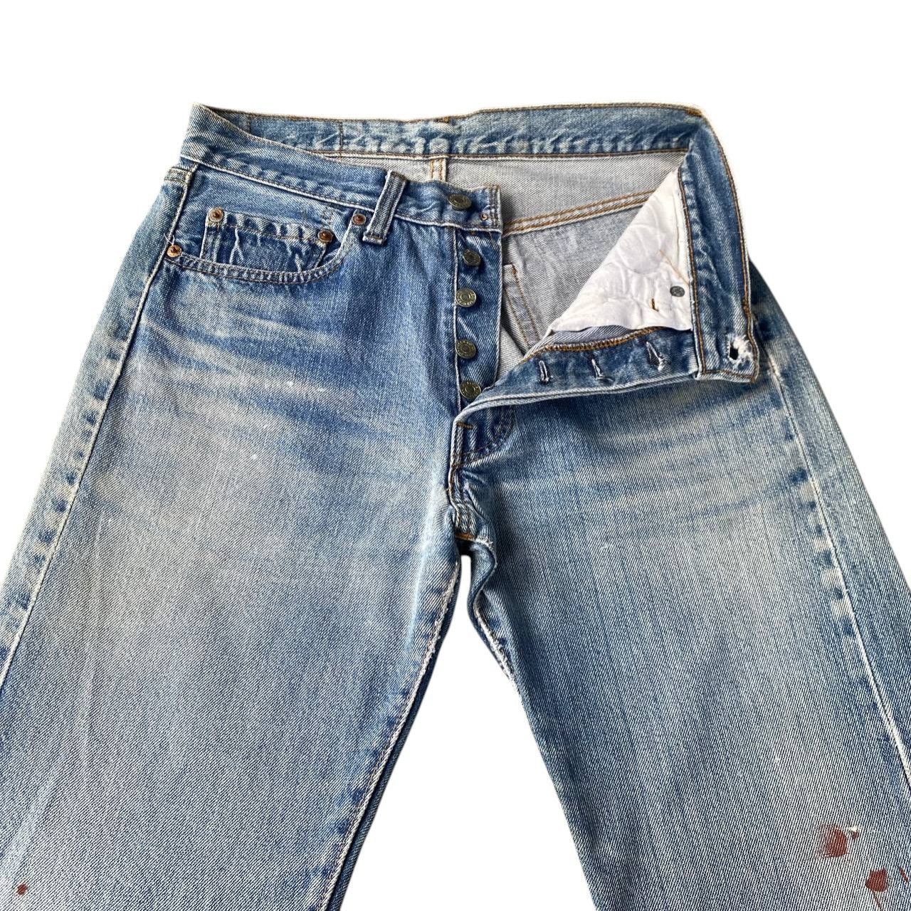 Levi's Vintage Clothing Rare 1970s Levi’s 501 Redline Selvedge FRAYED Hem Button 6 Size US 28 / EU 44 - 13 Thumbnail