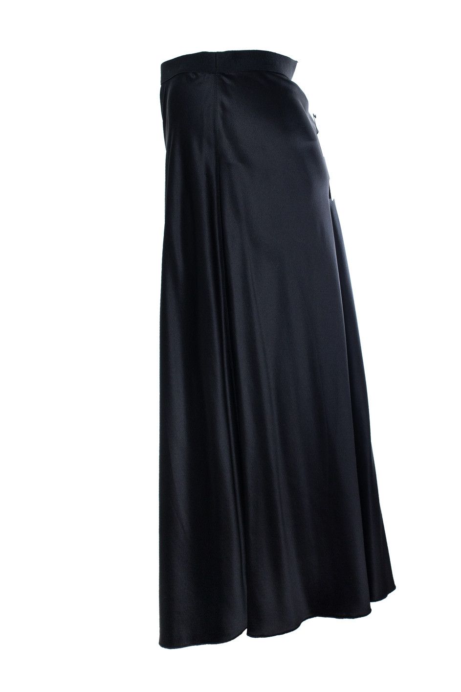 Other Ahlvar gallery, black silk midi skirt Size 28" / US 6 / IT 42 - 2 Thumbnail