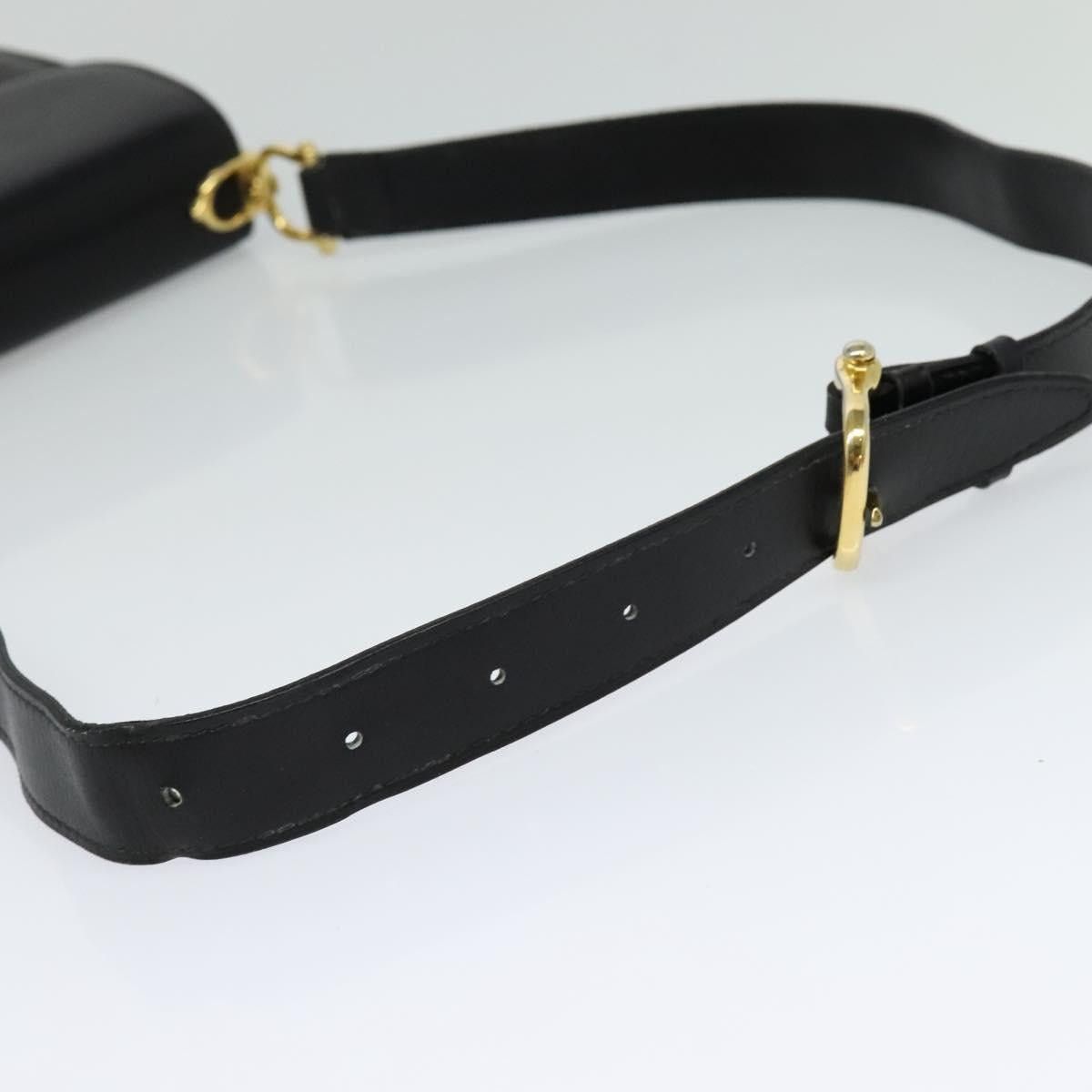 Celine CELINE Shoulder Bag Leather Black Gold Size ONE SIZE - 7 Thumbnail