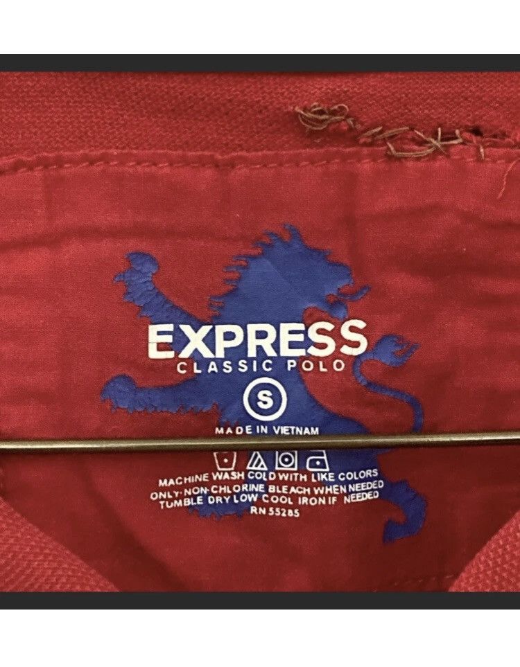 Express Express Red Short Sleeve Lion Logo Polo Shirt S Size US S / EU 44-46 / 1 - 2 Thumbnail