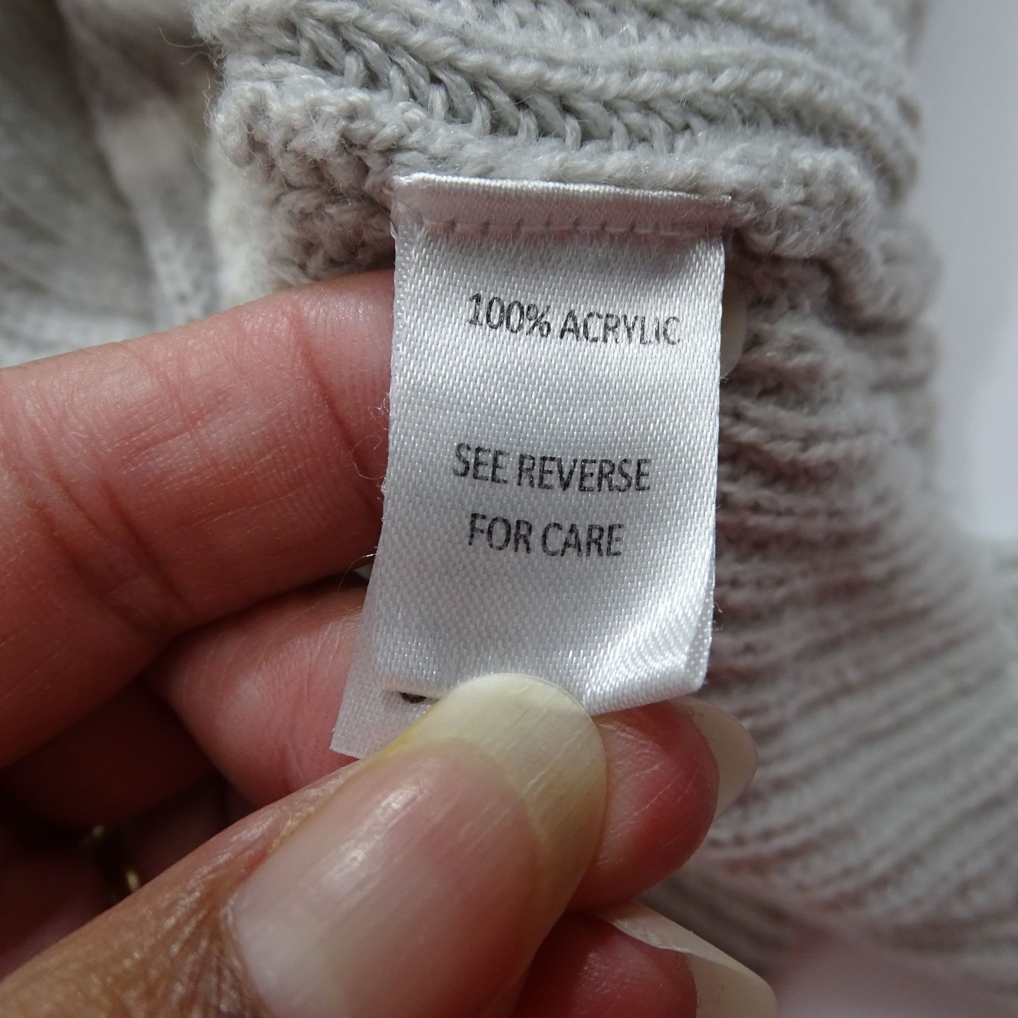 Other Moral Fiber Gray Stripe Acrylic Knit V-Neck Sweater Size XL Size XL / US 12-14 / IT 48-50 - 6 Thumbnail