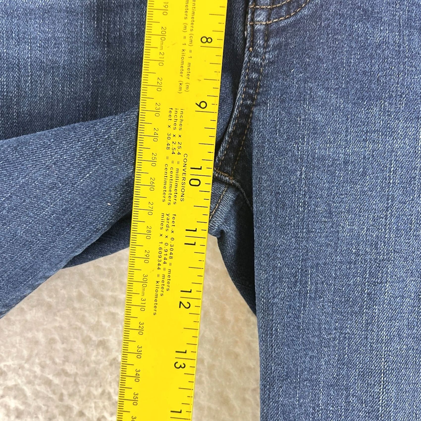 Madewell Madewell Jeans Womens 10" High-Rise Skinny Regular Size 26 Blue Denim Frayed Hems Size 26" / US 2 / IT 38 - 7 Thumbnail