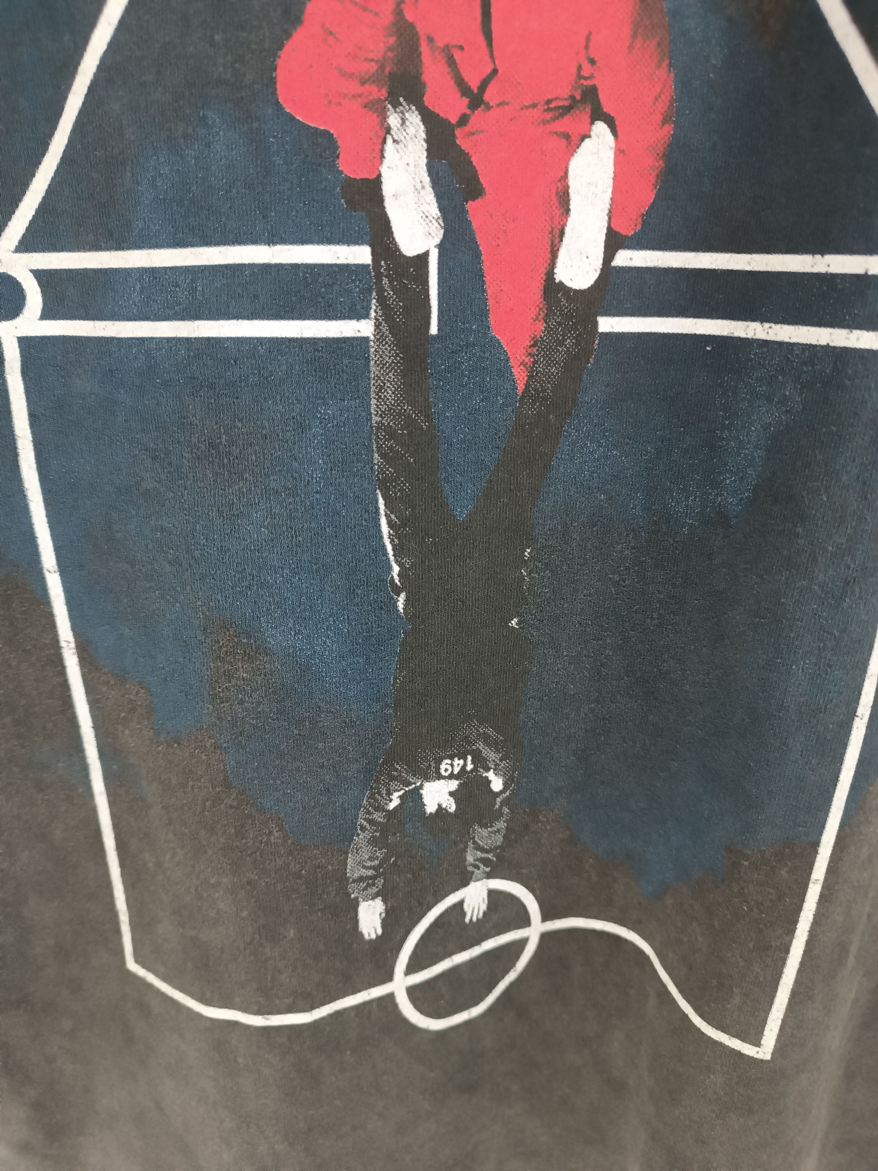 Vintage VINTAGE SQUID GAME X GOAT CREW FADED STYLE TEE HORROR CRIME Size US L / EU 52-54 / 3 - 17 Thumbnail