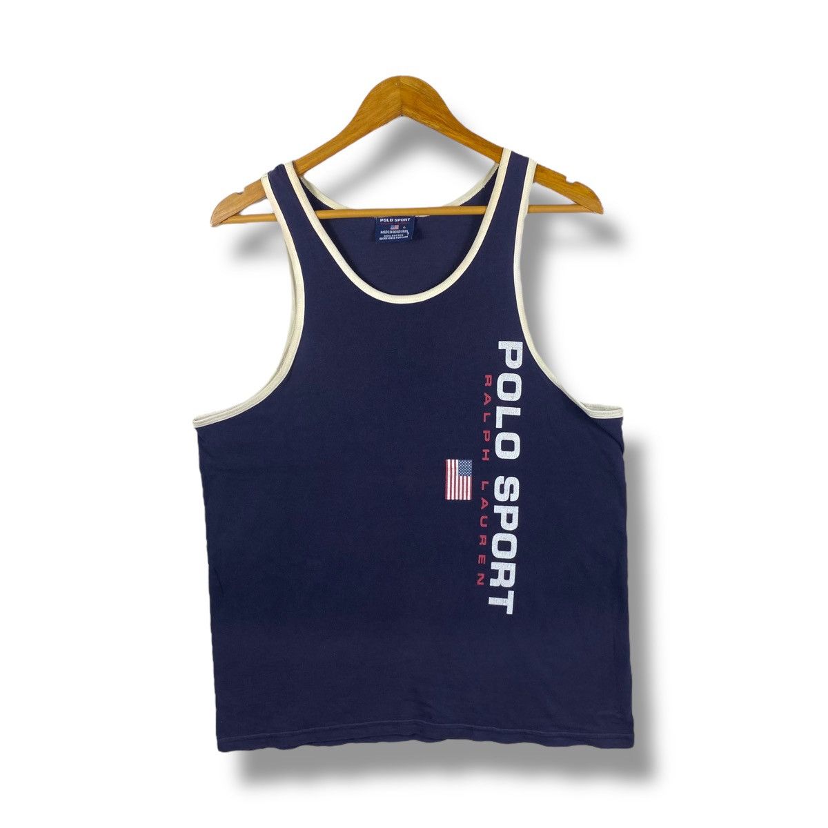Polo Ralph Lauren Vintage POLO SPORT Ralph Lauren Logo Graphic Tank Tops Tee Size US S / EU 44-46 / 1 - 1 Thumbnail
