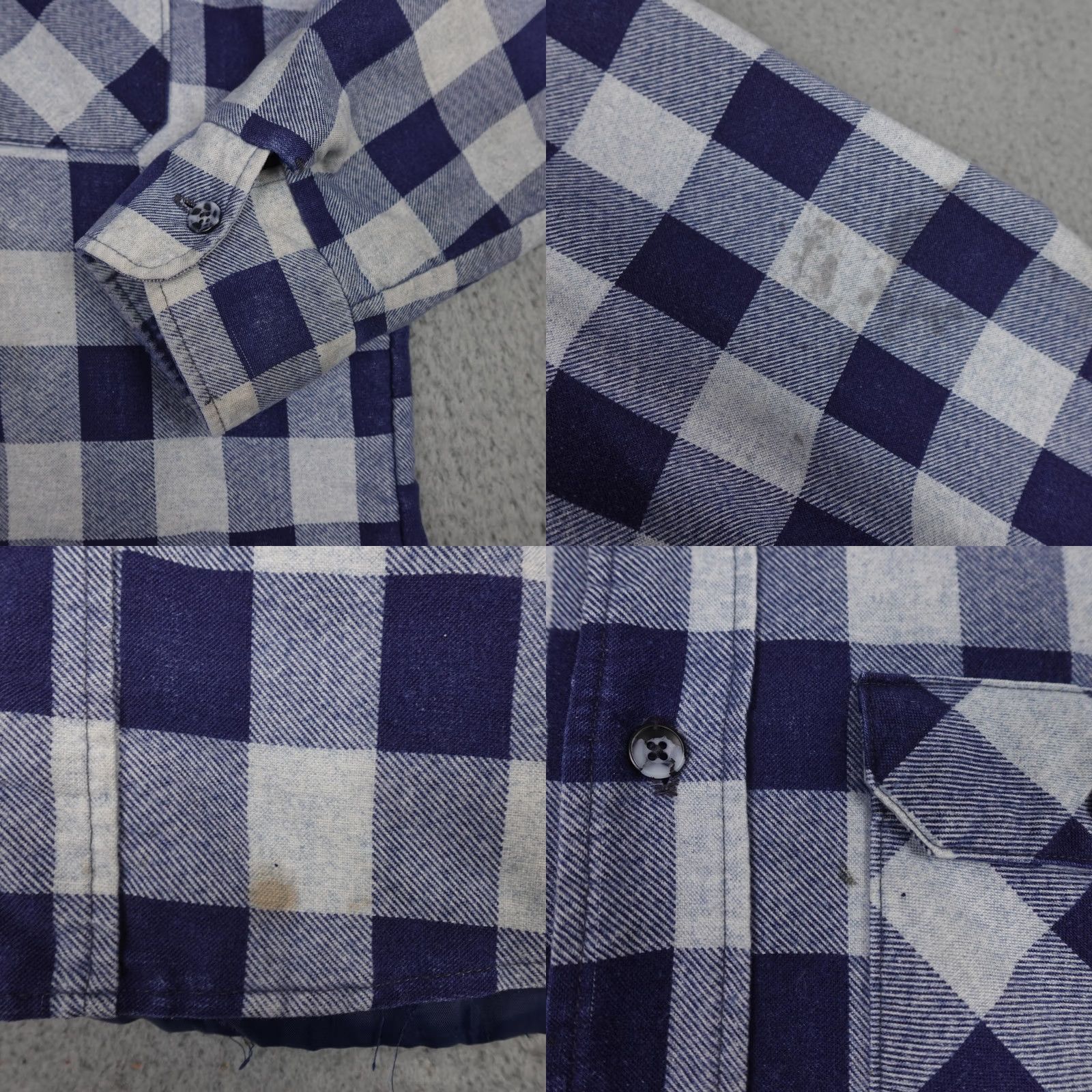 Vintage VINTAGE Fieldmaster Shirt Jacket Mens L Blue Plaid Quilted Shacket 90s Size US L / EU 52-54 / 3 - 8 Thumbnail