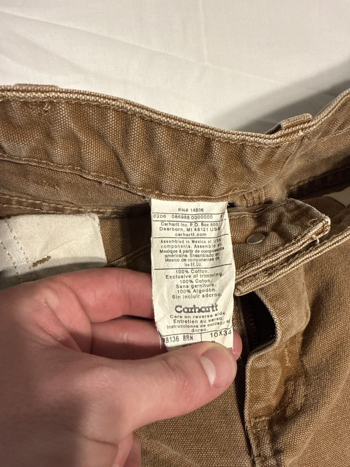 Carhartt Vintage Carhartt Tan Double Knee Work Pants Size US 30 / EU 46 - 3 Thumbnail