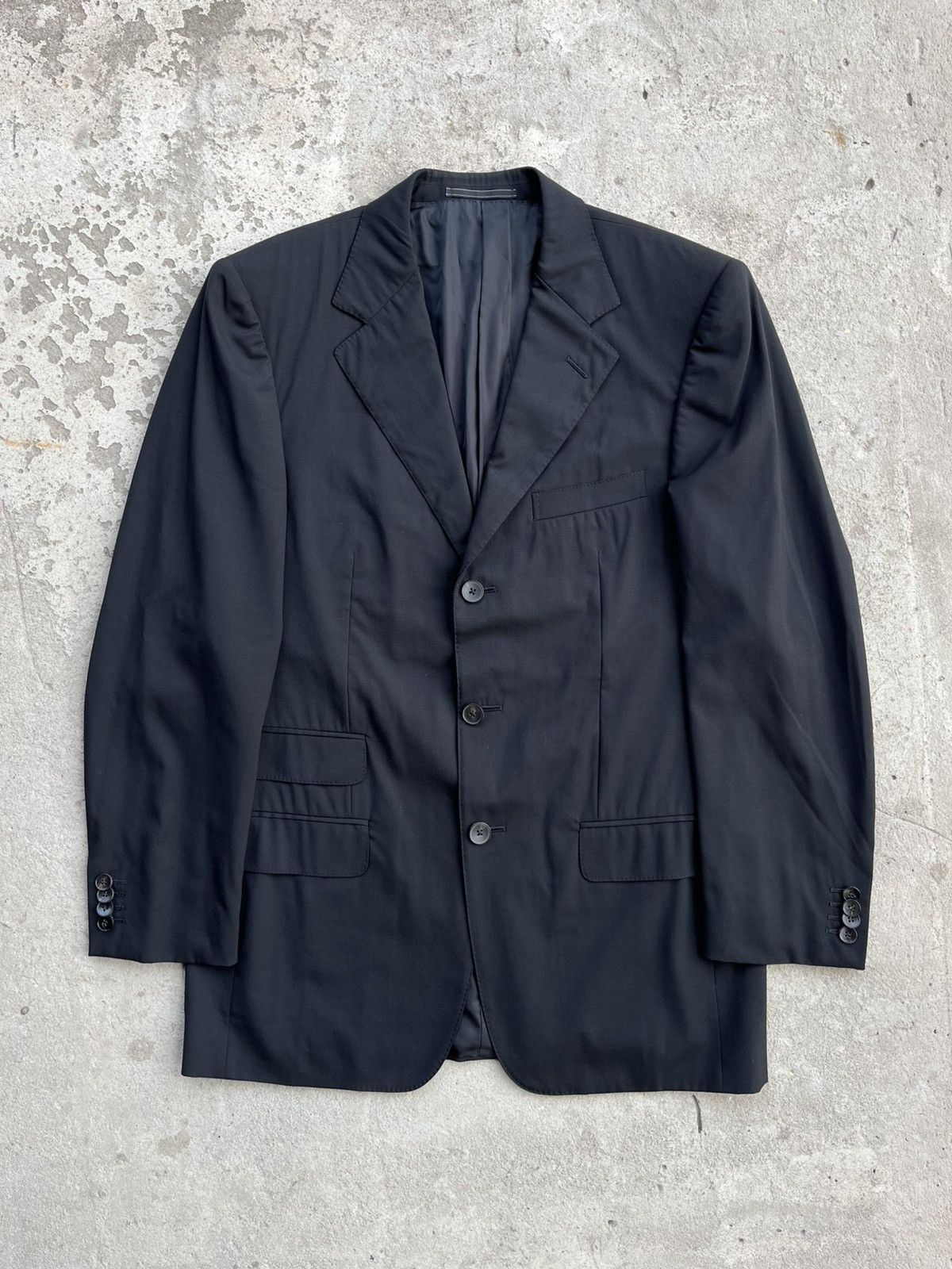 GUCCI by TOMFORD ストライプウール マンハッタンスーツ48 GUCCI by TOMFORD ストライプウール マンハッタンスーツ48