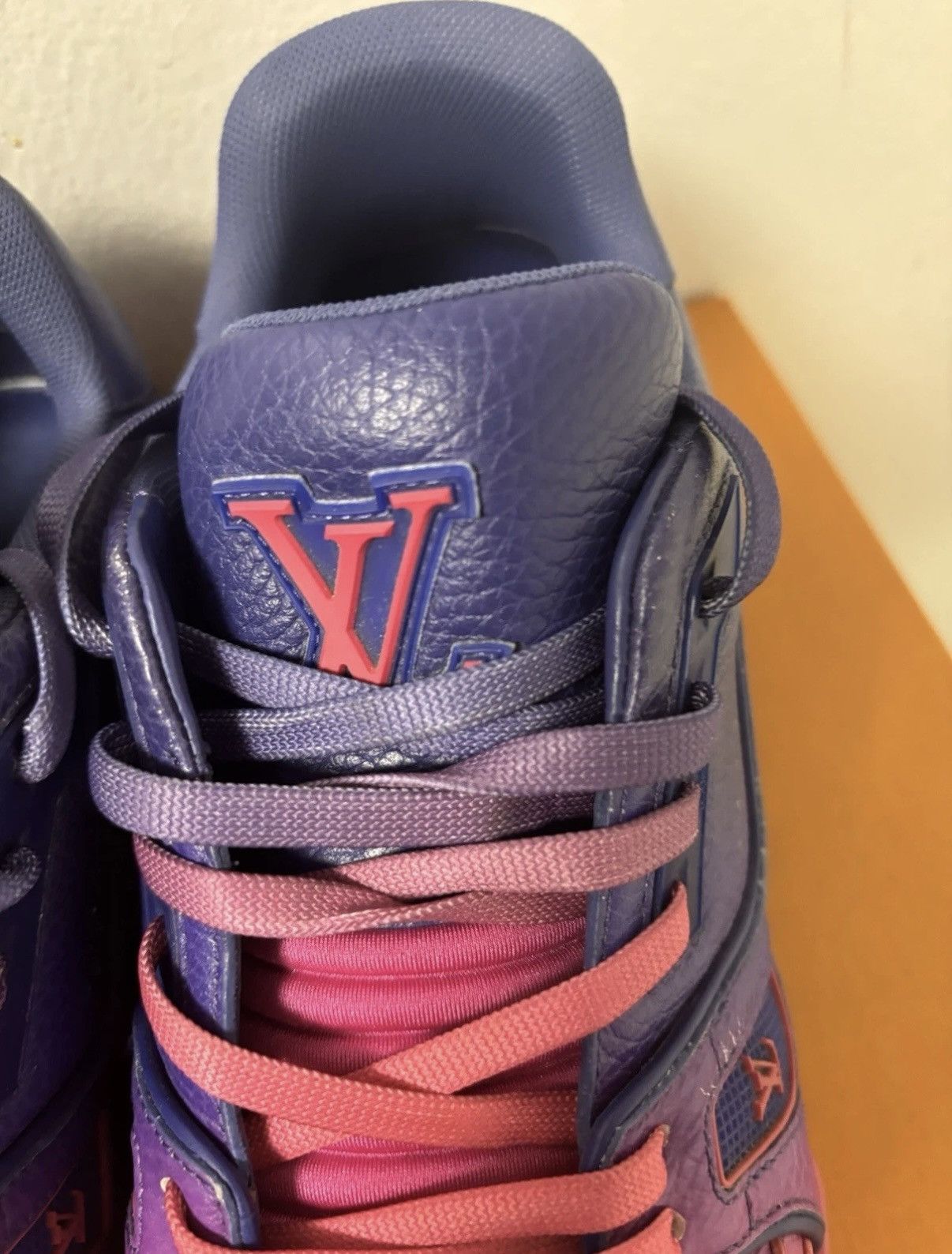 Louis Vuitton Louis Vuitton Purple Pink Monogram Trainers Size 6LV/8US Size US 8 / EU 41 - 10 Thumbnail