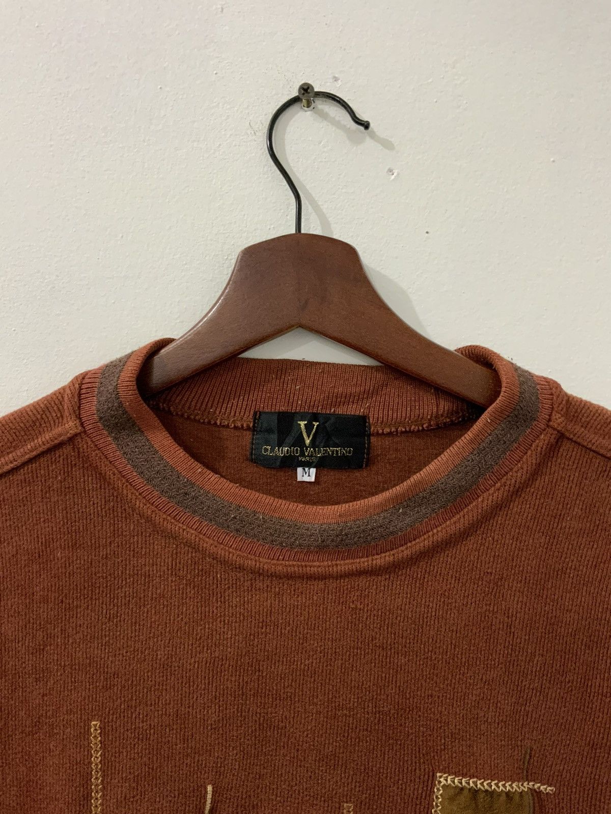 Japanese Brand Vintage Claudio Valentino Paris Sweatshirt Size US M / EU 48-50 / 2 - 5 Thumbnail