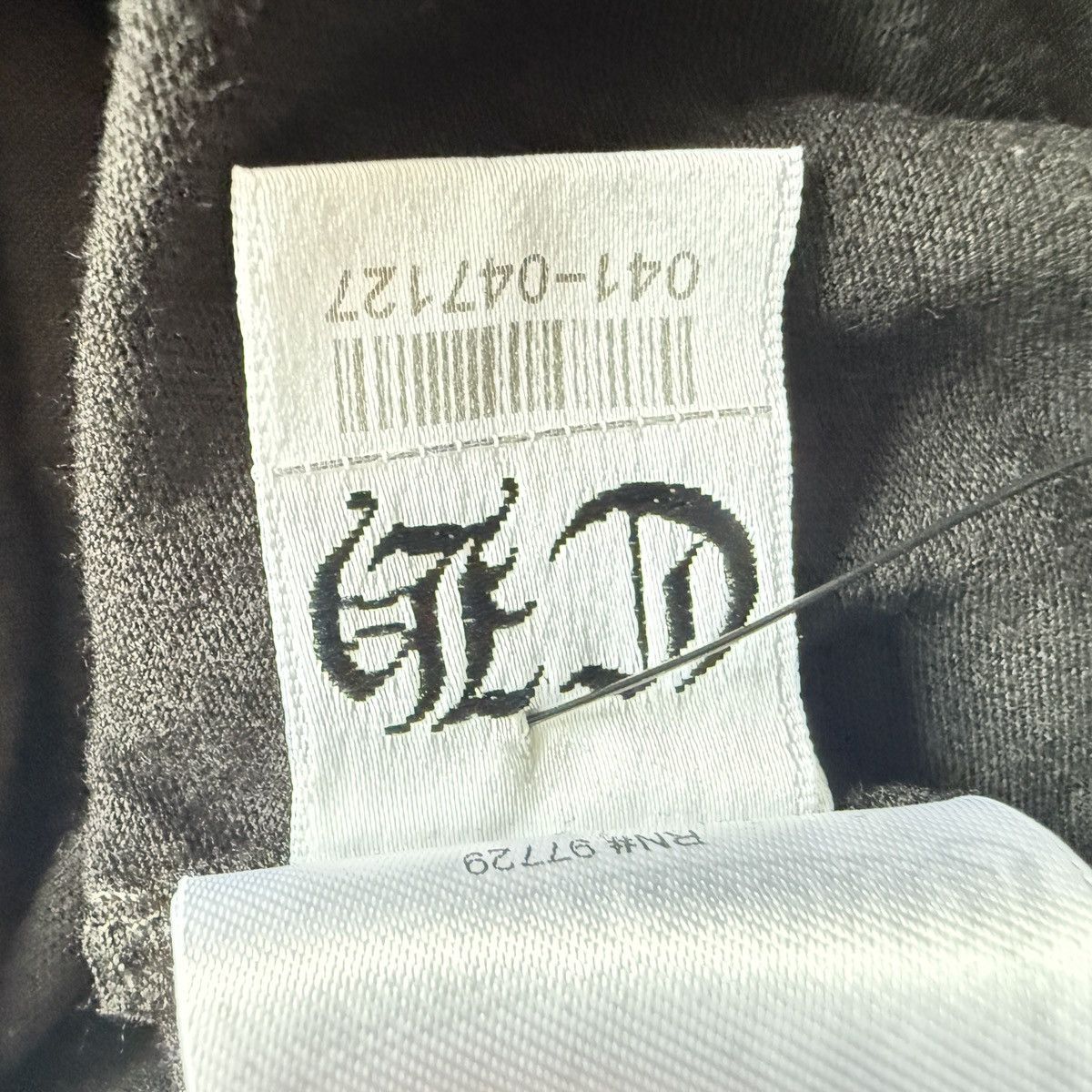 Chrome Hearts Chrome Hearts White Print Black Neck Logo Tee Size US L / EU 52-54 / 3 - 10 Thumbnail