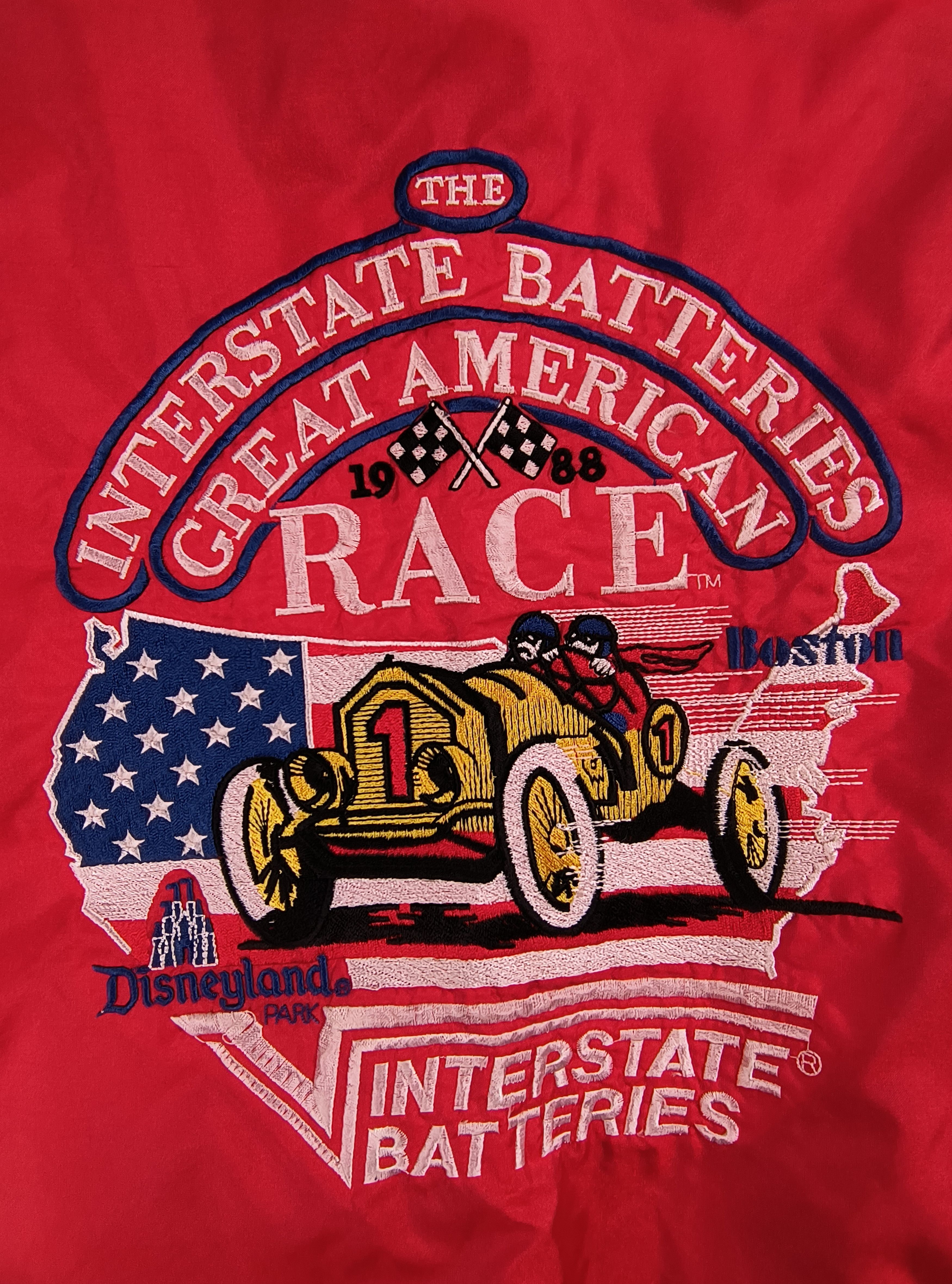 Disney Vintage interstate batteries race Disneyland 1988 jacket Size US XL / EU 56 / 4 - 1 Thumbnail