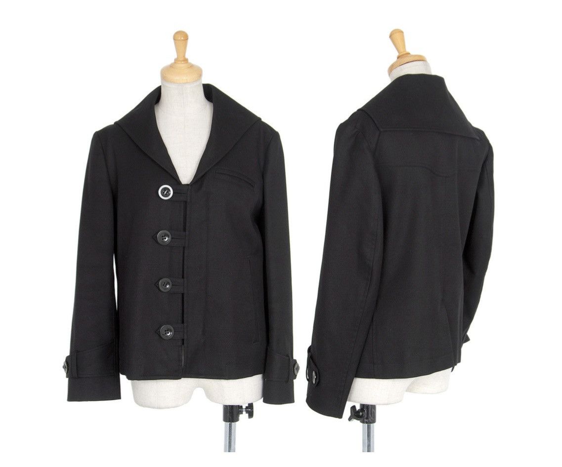 image of Y’S Yohji Yamamoto Sailor Jacket in Black, Men's (Size Small)