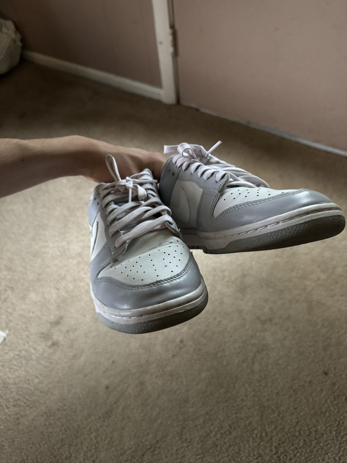 Nike Nike Dunk Low Grey Wolf Fog Size US 9.5 / EU 42-43 - 11 Thumbnail