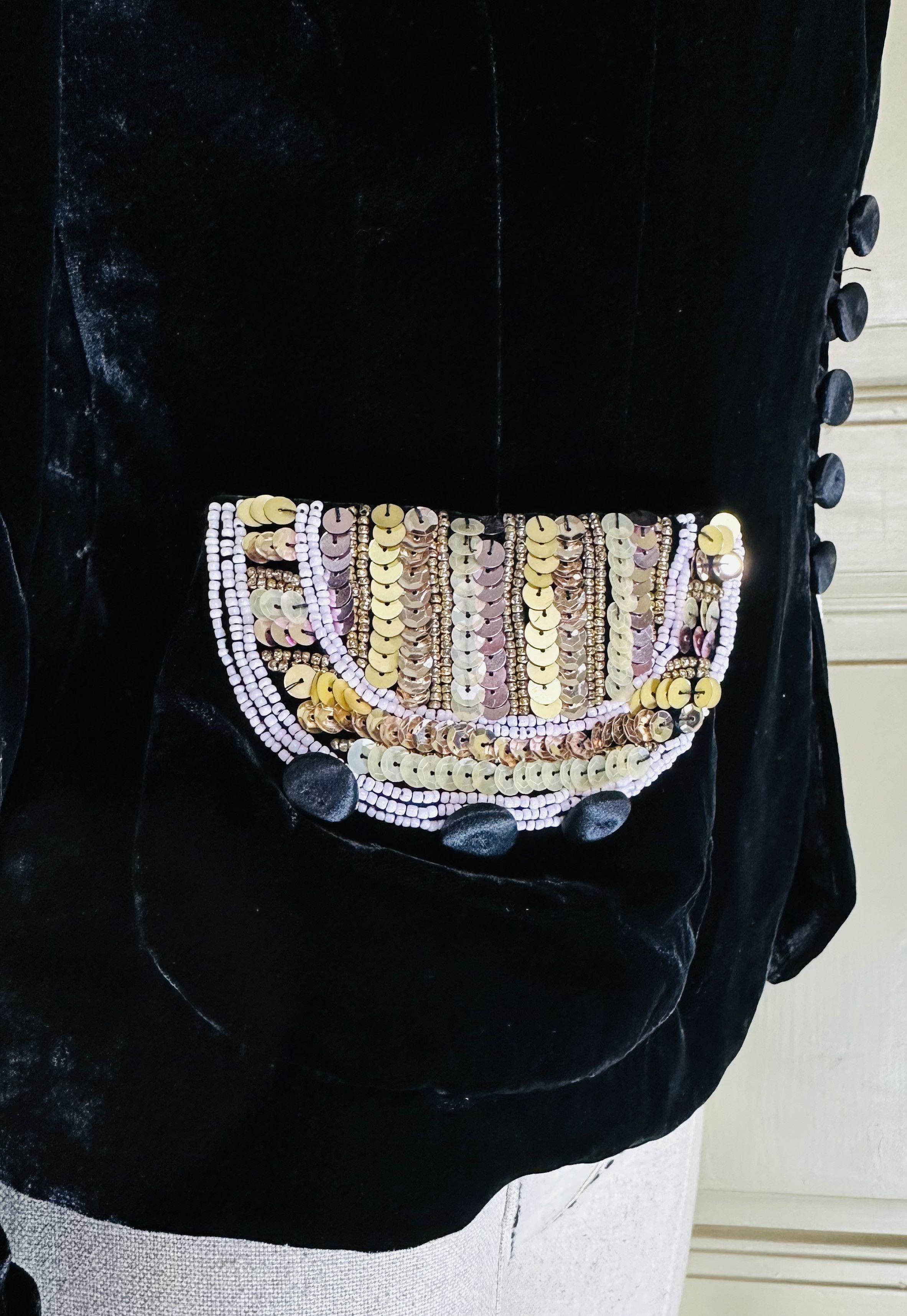 Marc Jacobs Velvet sequin jacket Size S / US 4 / IT 40 - 4 Thumbnail