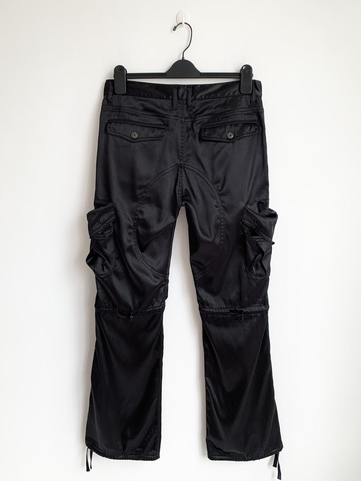 Japanese Brand 2000s Civarize Gasmask Glitter Cargo Flared Pant Size US 32 / EU 48 - 2 Thumbnail