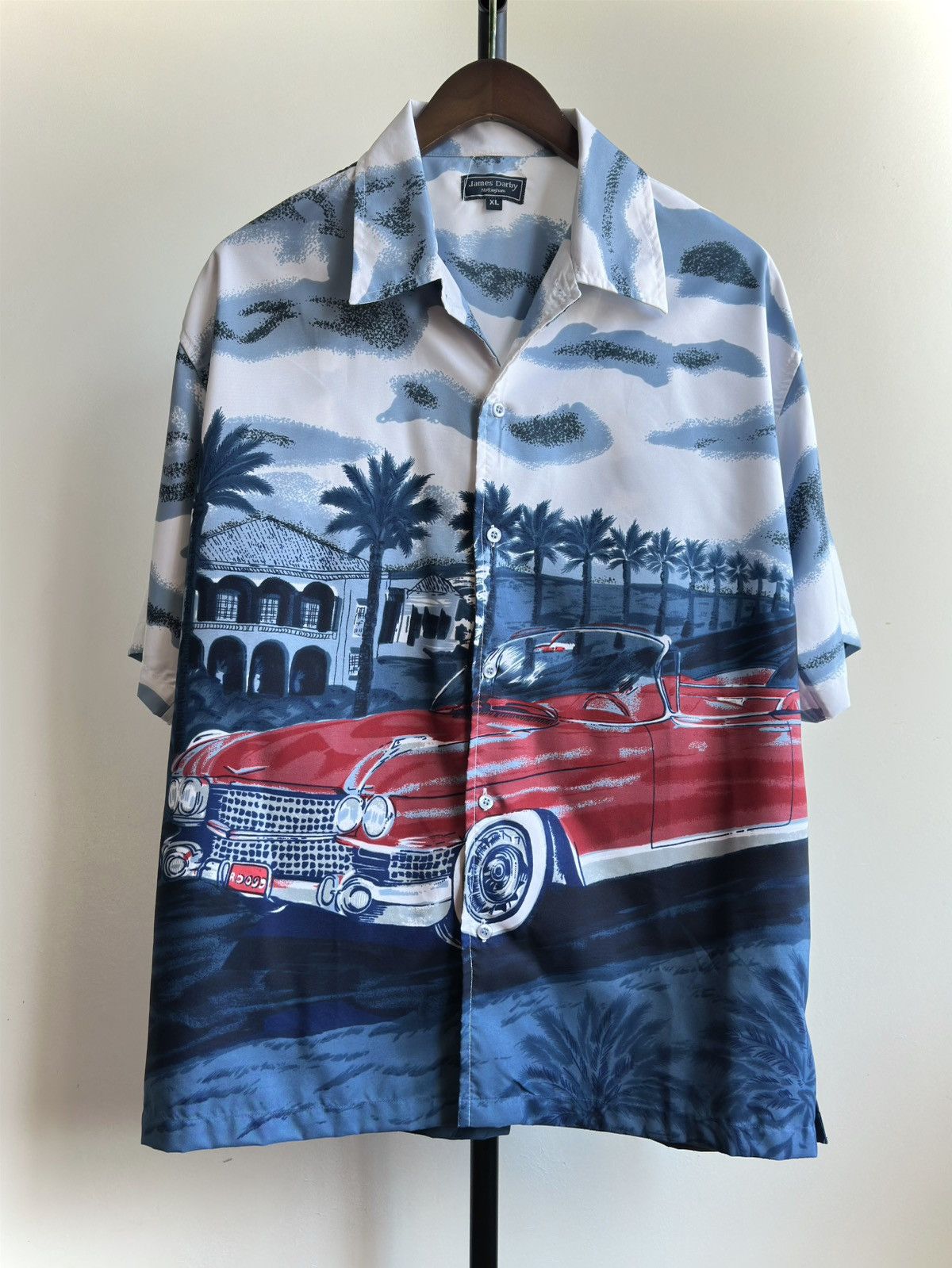 Vintage VINTAGE CRAZY CAR HAWAIIAN SHIRT ALOHA Size US XL / EU 56 / 4 - 1 Thumbnail