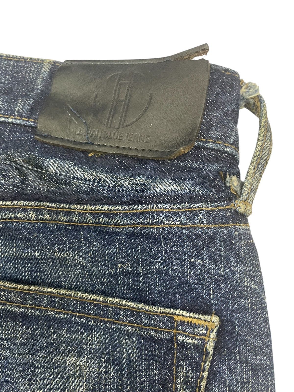 Blue Blue Japan × Japan Blue Distressed Japan Blue Jeans Selvedges Jeans Size US 32 / EU 48 - 9 Thumbnail