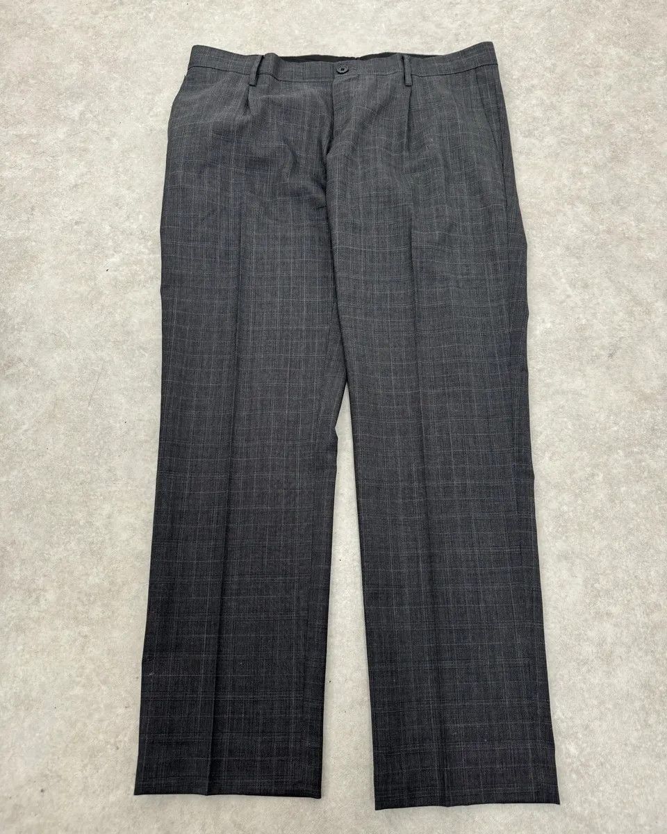Dolce & Gabbana 2000s Dolce & Gabbana Grey Wool Checkered Classy Tailored Pants Size US 34 / EU 50 - 5 Thumbnail