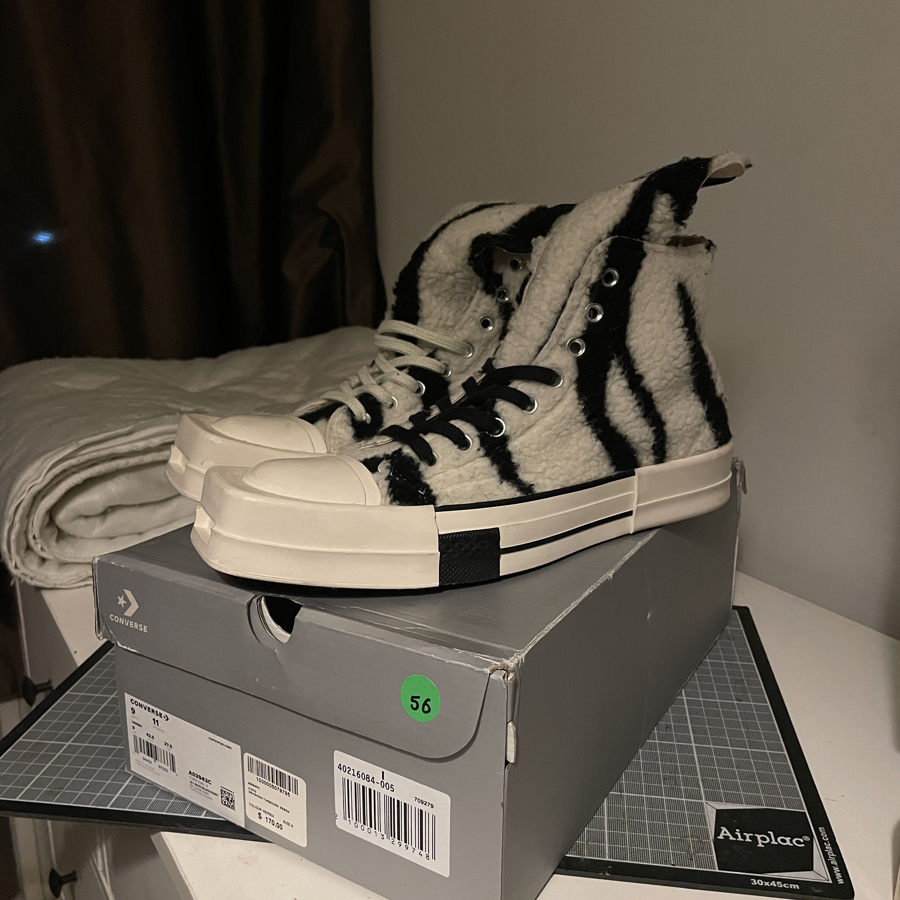 Rick Owens Converse Drkshdw High-Top TurboDrk