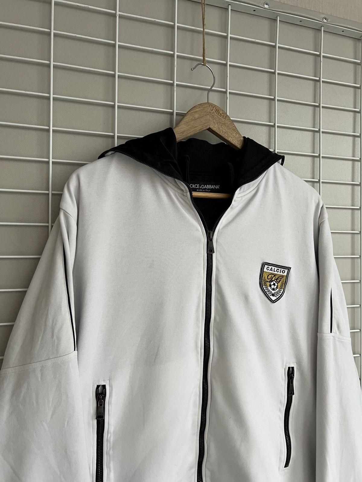 Dolce & Gabbana Dolce & Gabbana Calcio Zip Ninja Hoodie Mens Size 54 or M/L Size US L / EU 52-54 / 3 - 3 Thumbnail