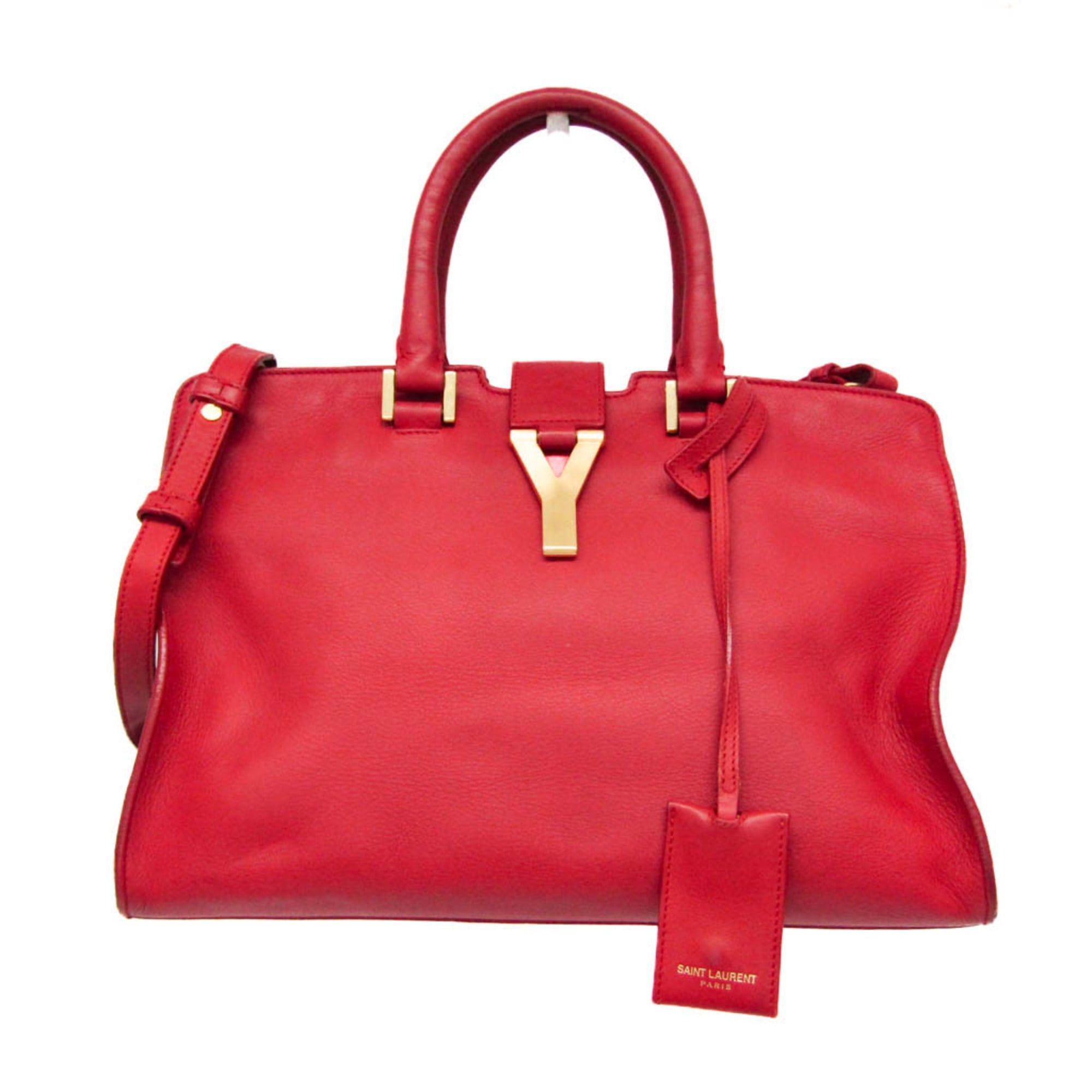 Saint Laurent Paris Saint Laurent Petit Cabass 311210 Women's Leather Handbag,Shoulder Bag Red Color Size ONE SIZE - 1 Thumbnail