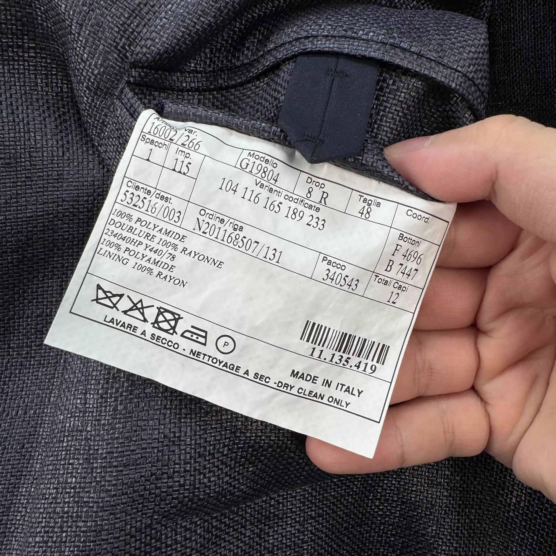 Hermes Hermes Purple Gray Nylon Suit Jacket 48 99 New Size 48R - 6 Thumbnail