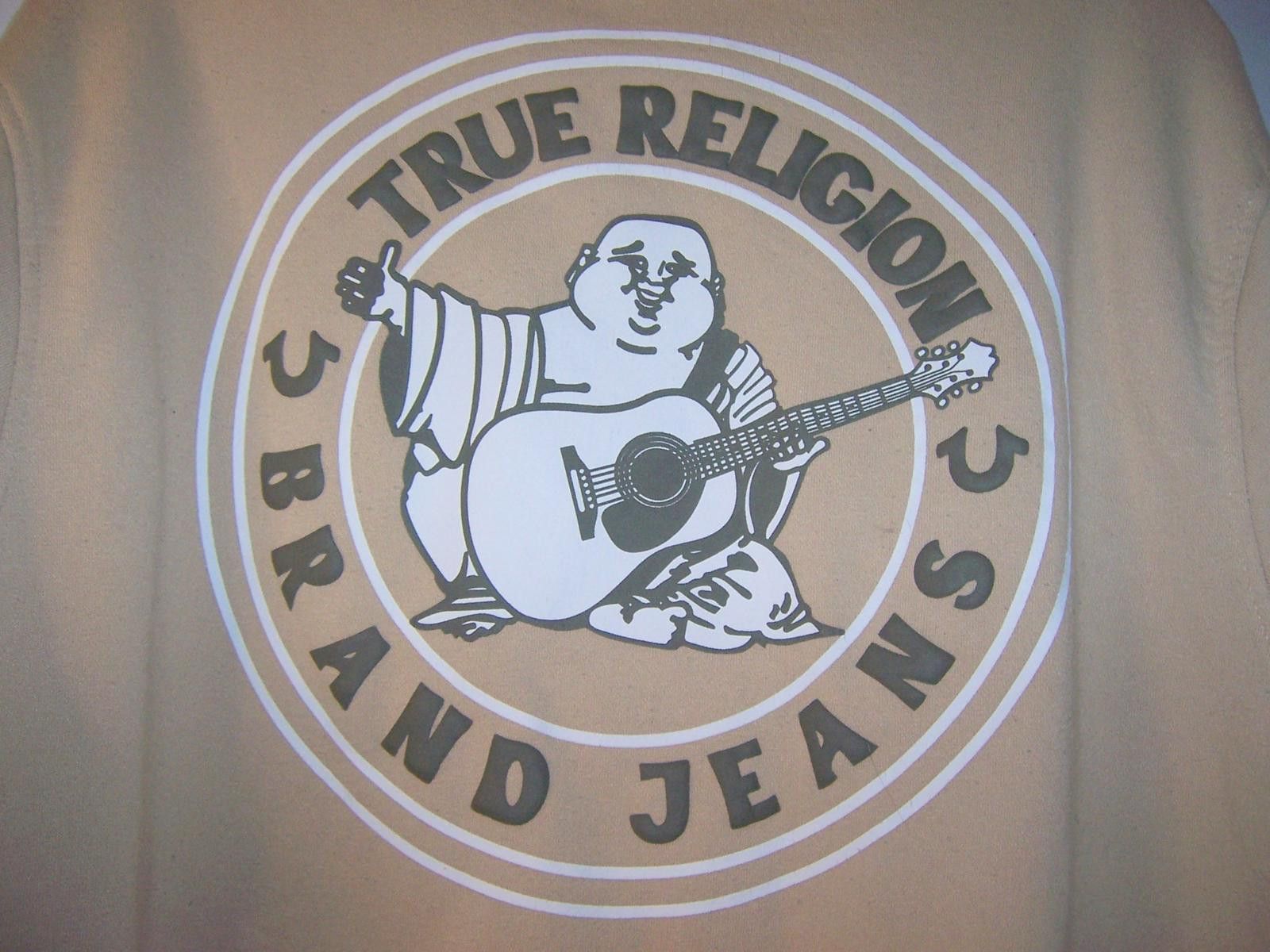 True Religion True Religion Buddha Seal Zip Hoodie - XL - Scuffed Beige Size US XL / EU 56 / 4 - 5 Thumbnail