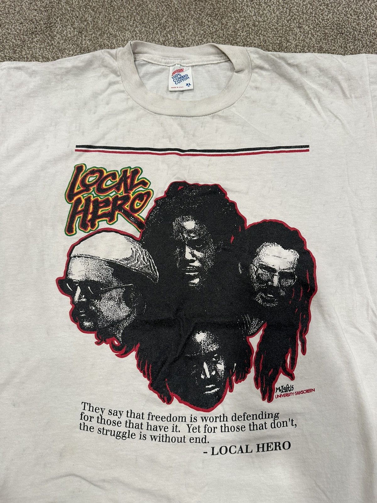 Vintage 90s Vintage Local Hero T-Shirt Size US L / EU 52-54 / 3 - 4 Thumbnail