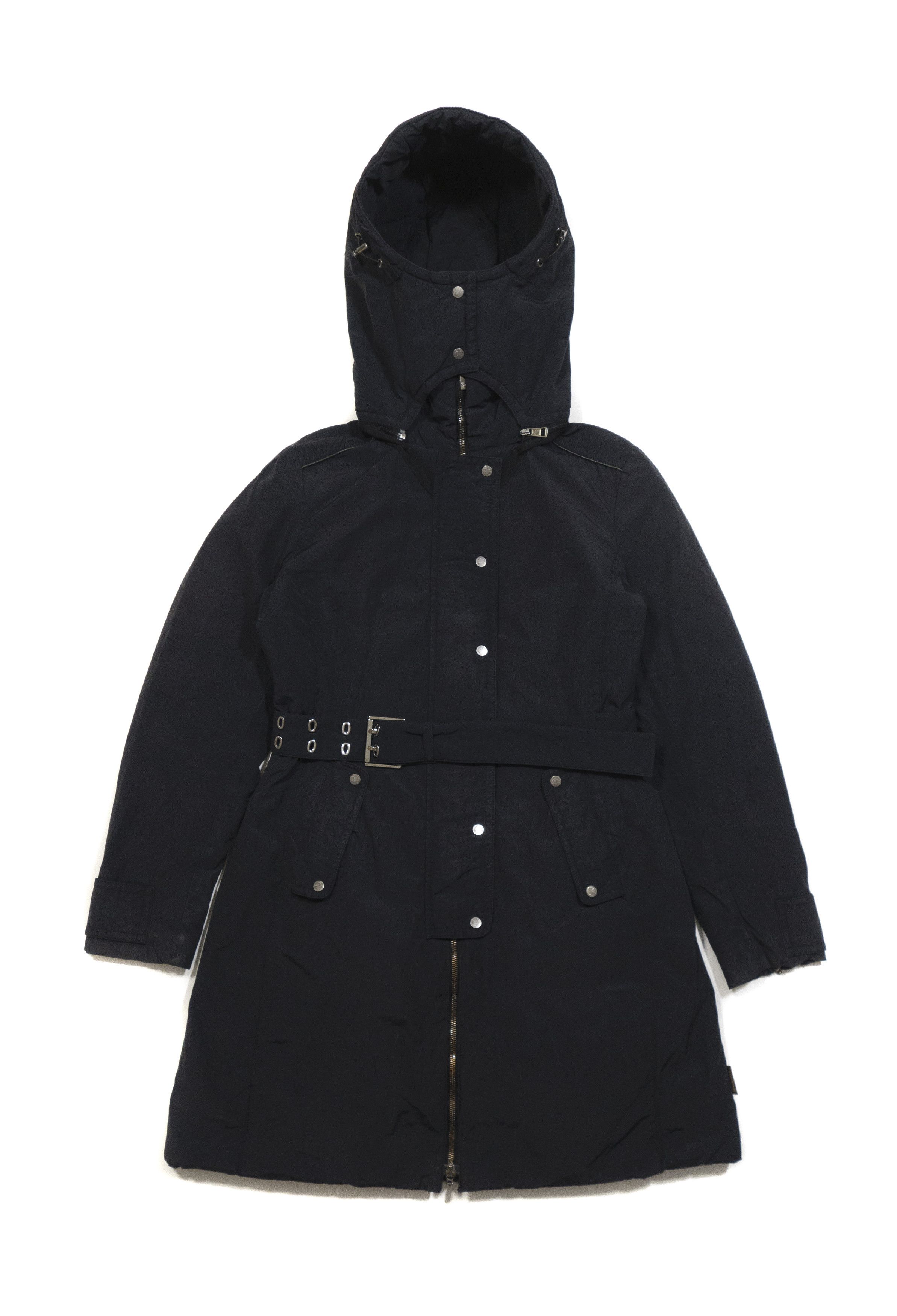 Moncler 00S Nylon Cotton Goose Down Long Jacket Vintage Size M / US 6-8 / IT 42-44 - 1 Thumbnail