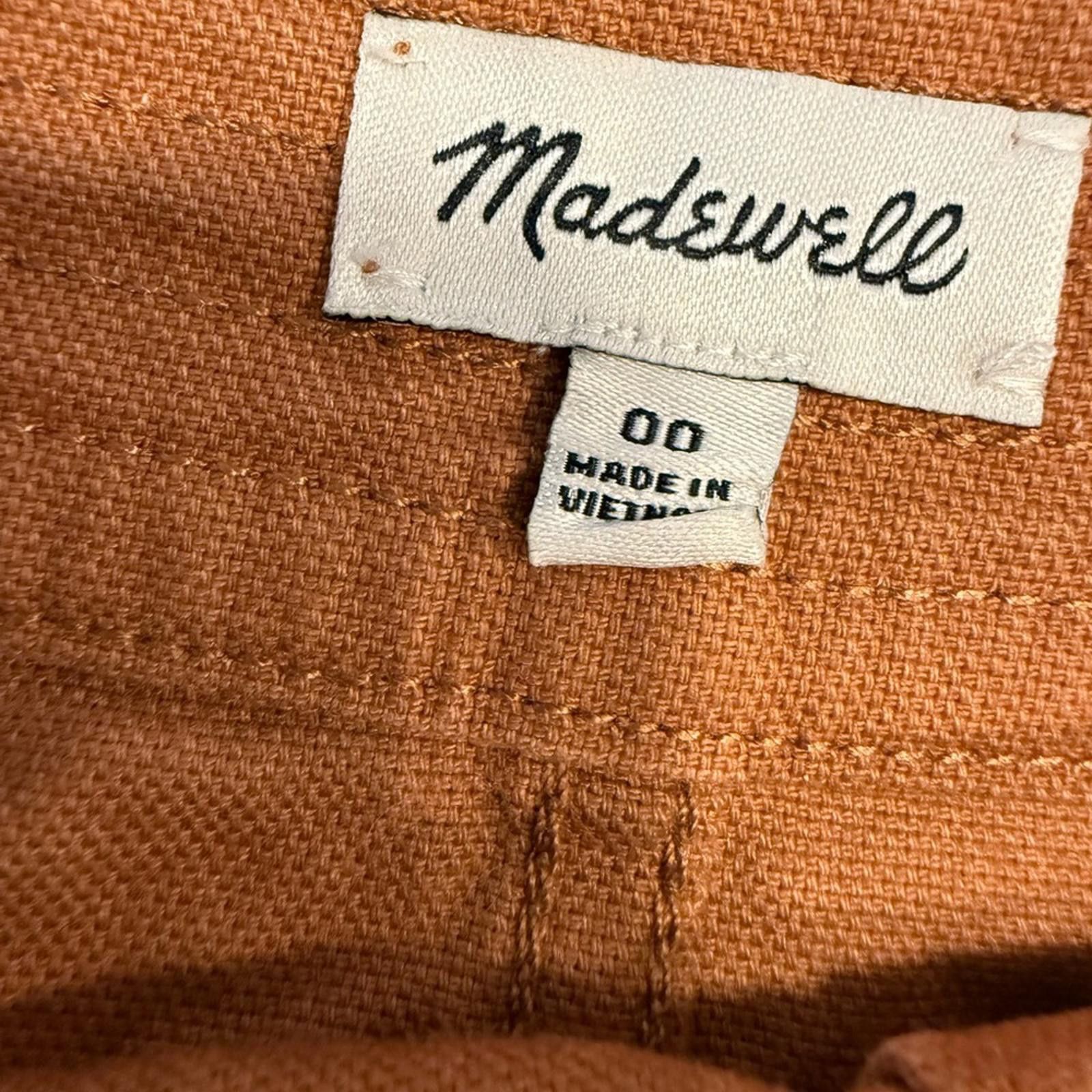 Madewell Madewell light brown denim mini skirt snaps frayed hem SZ 00 Size 24" / US 00 / IT 34 - 4 Thumbnail