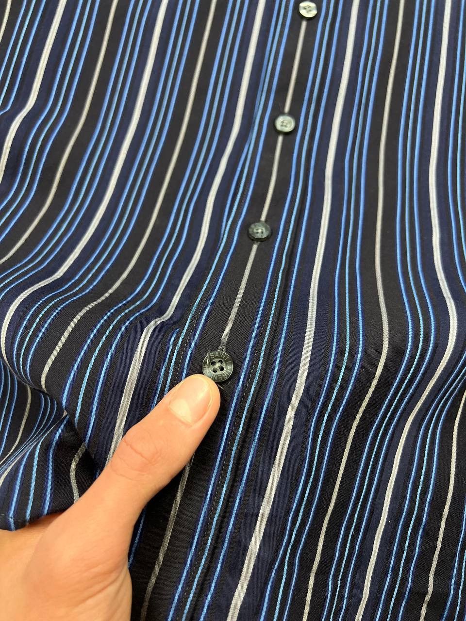 Yves Saint Laurent Yves Saint Laurent Striped Shirt Size US M / EU 48-50 / 2 - 16 Thumbnail