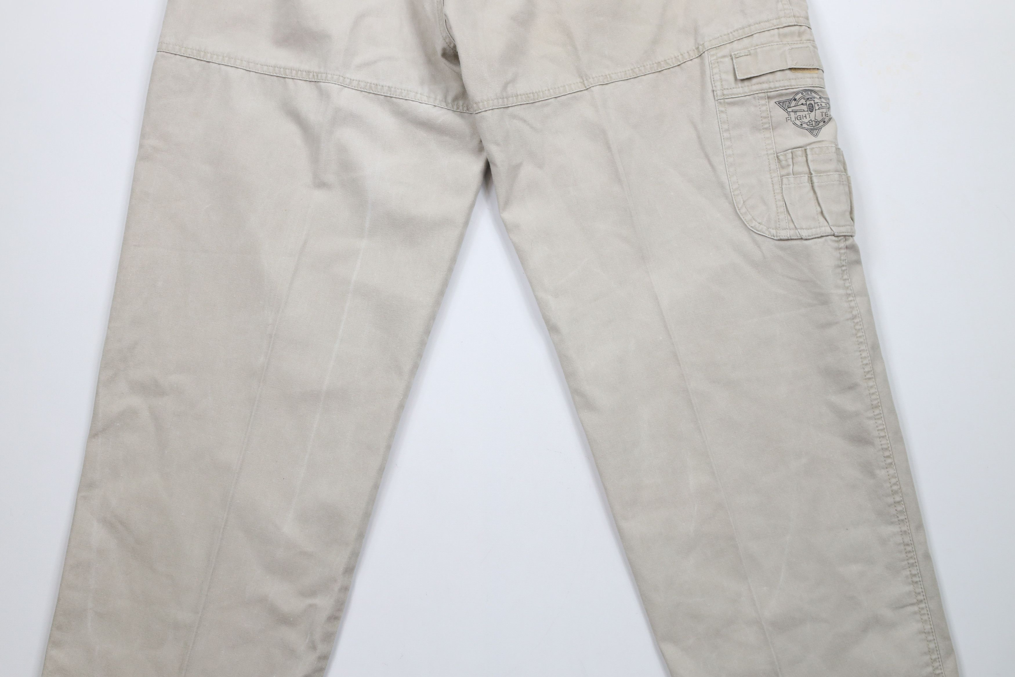 Vintage Vintage 90s Streetwear Pleated Wide Leg Dungaree Chino Pants Size US 38 / EU 54 - 12 Thumbnail