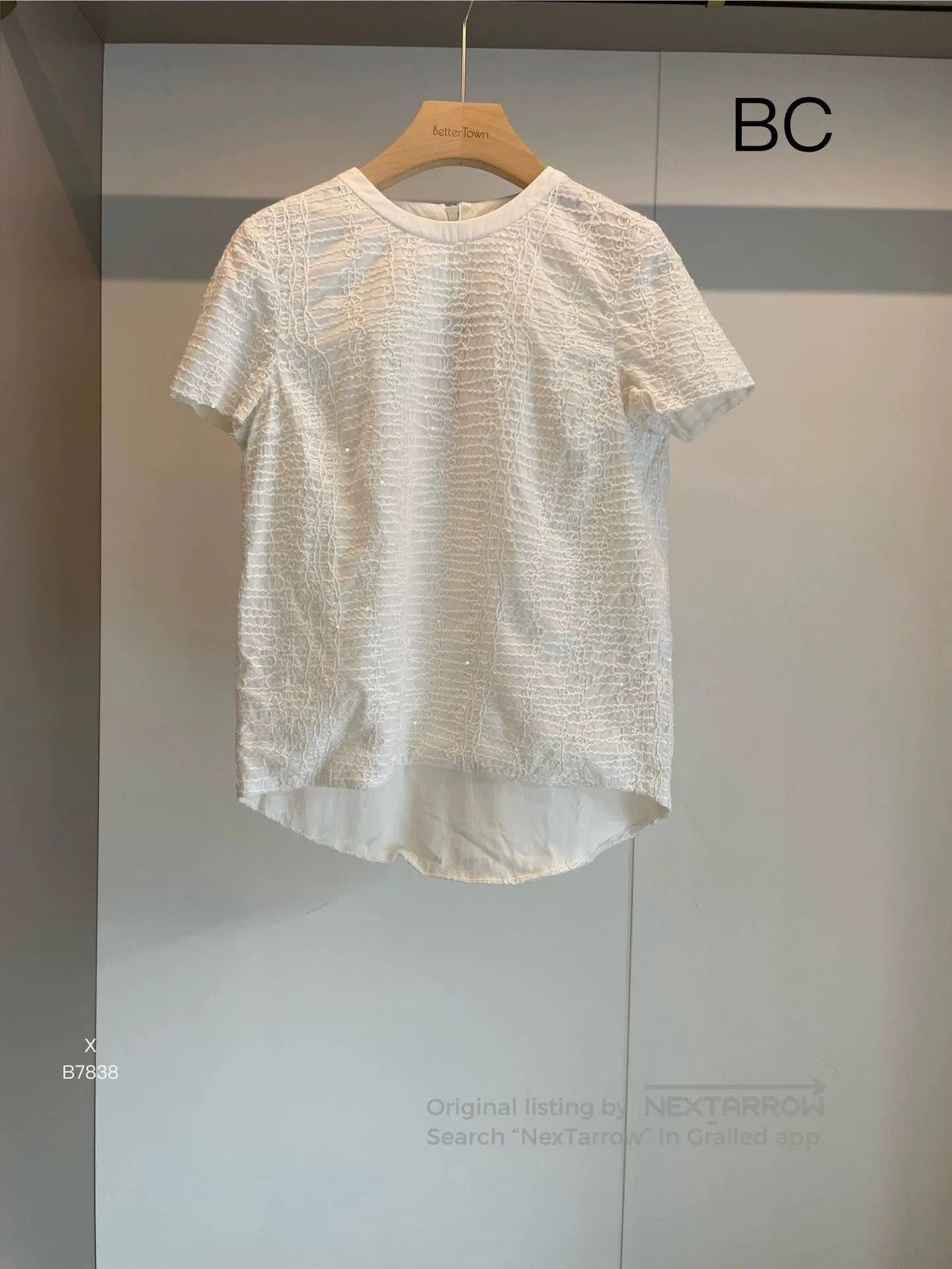 Brunello Cucinelli Brunello Cucinelli White Cotton Short-Sleeve T-shirt S. Size US S / EU 44-46 / 1 - 1 Thumbnail