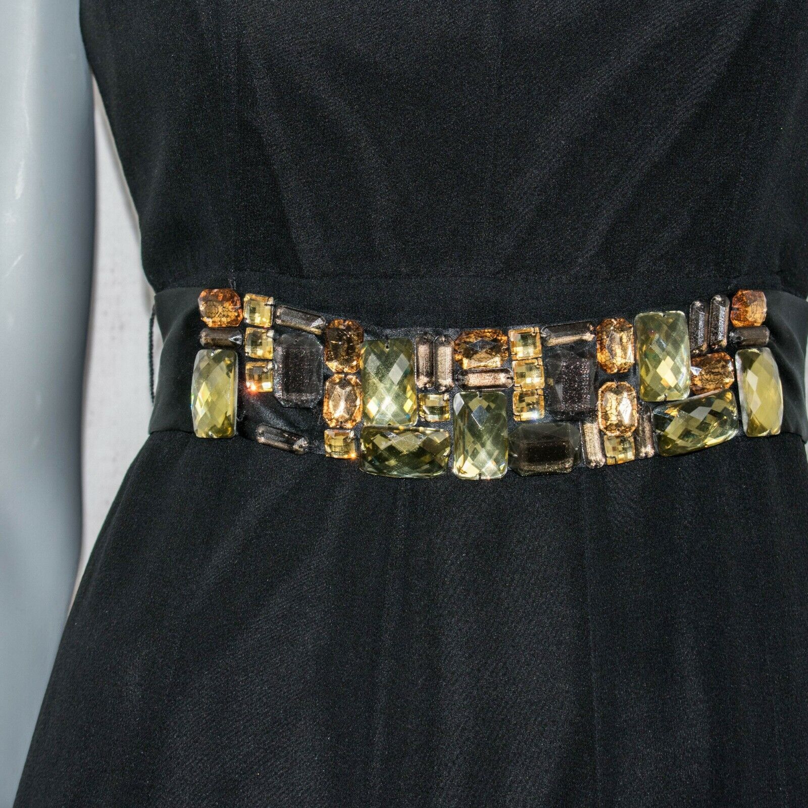 Ted Baker TED BAKER London Silk Sheath Dress Embellished Sash Belt Size S / US 4 / IT 40 - 6 Thumbnail